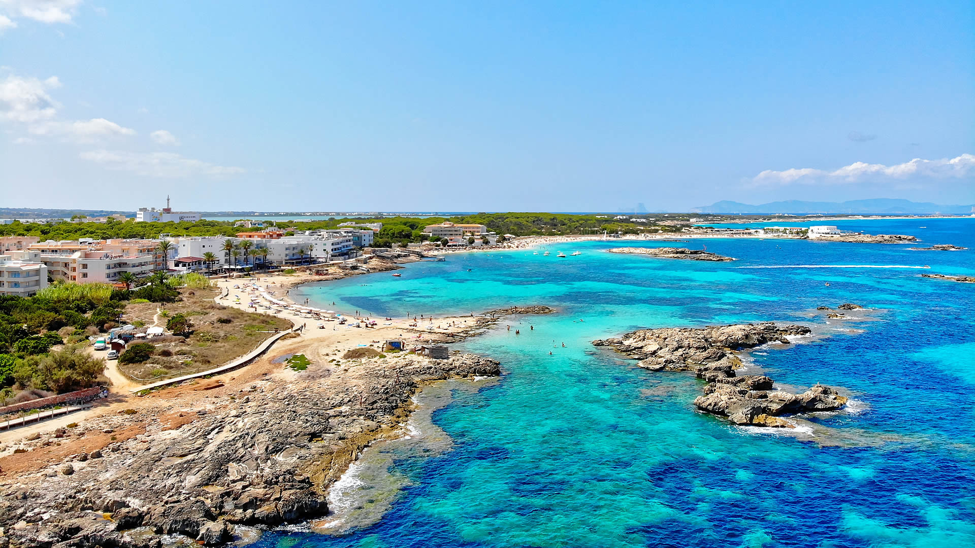 Espalmador paradise, Formentera island, Balearic island, Spanish charm, 1920x1080 Full HD Desktop