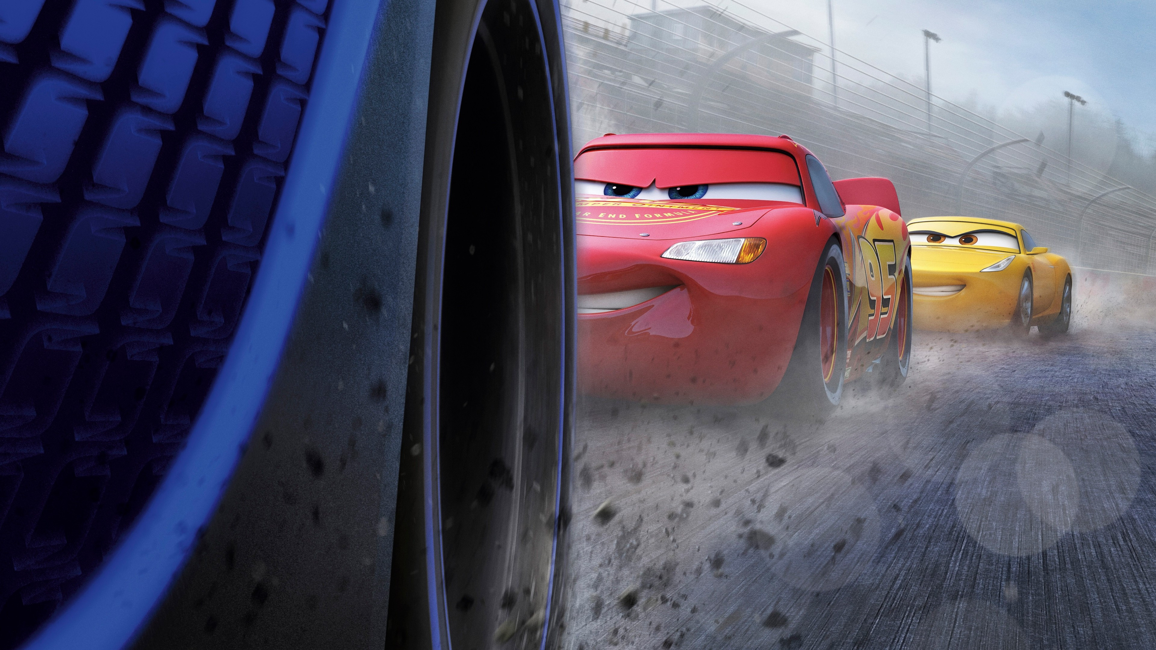 Cars 3, Lightning McQueen, Animation, UHD TV, 3840x2160 4K Desktop