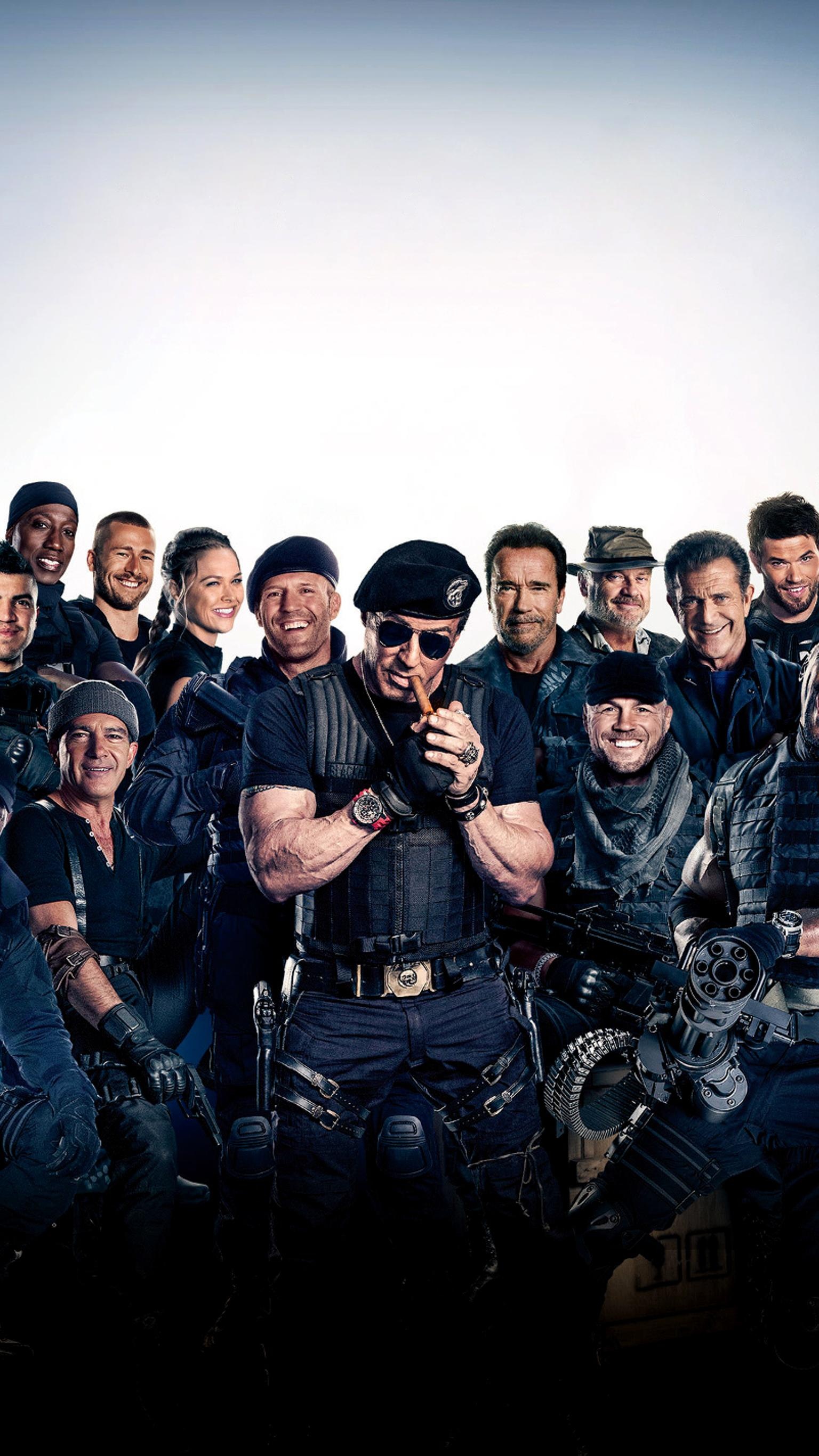 The Expendables, Action-packed franchise, Ensemble cast, Explosive entertainment, 1540x2740 HD Phone