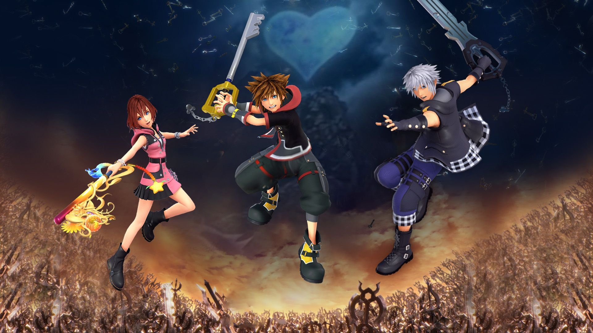 Kingdom Hearts Kairi wallpapers, Strong female character, Keyblade wielder, Gaming hero, 1920x1080 Full HD Desktop