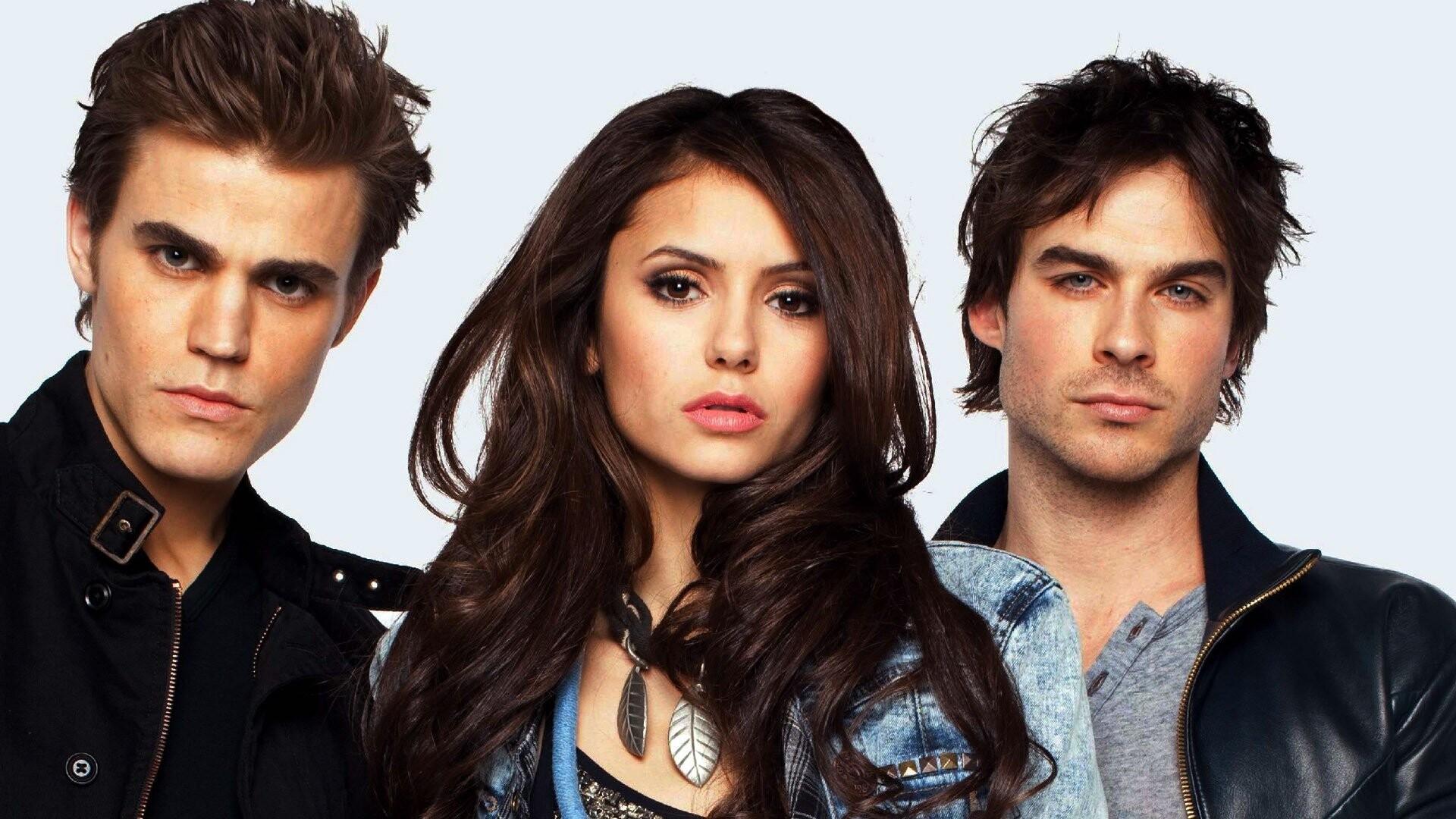 The Vampire Diaries, TV series, Famous TV show, Main characters, 1920x1080 Full HD Desktop