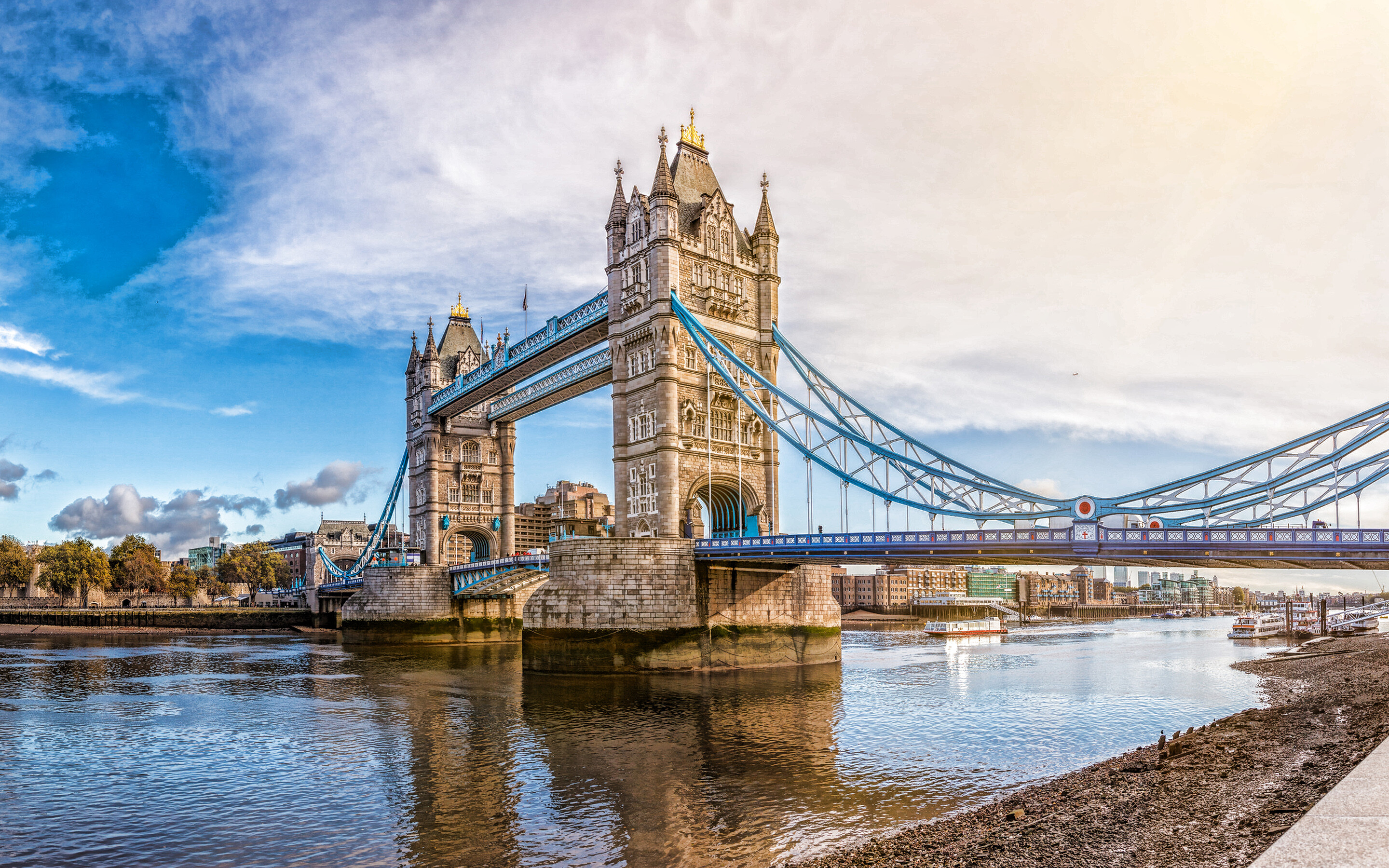 London Bridge, Suspension bridge, River Thames, Landmark, 2880x1800 HD Desktop