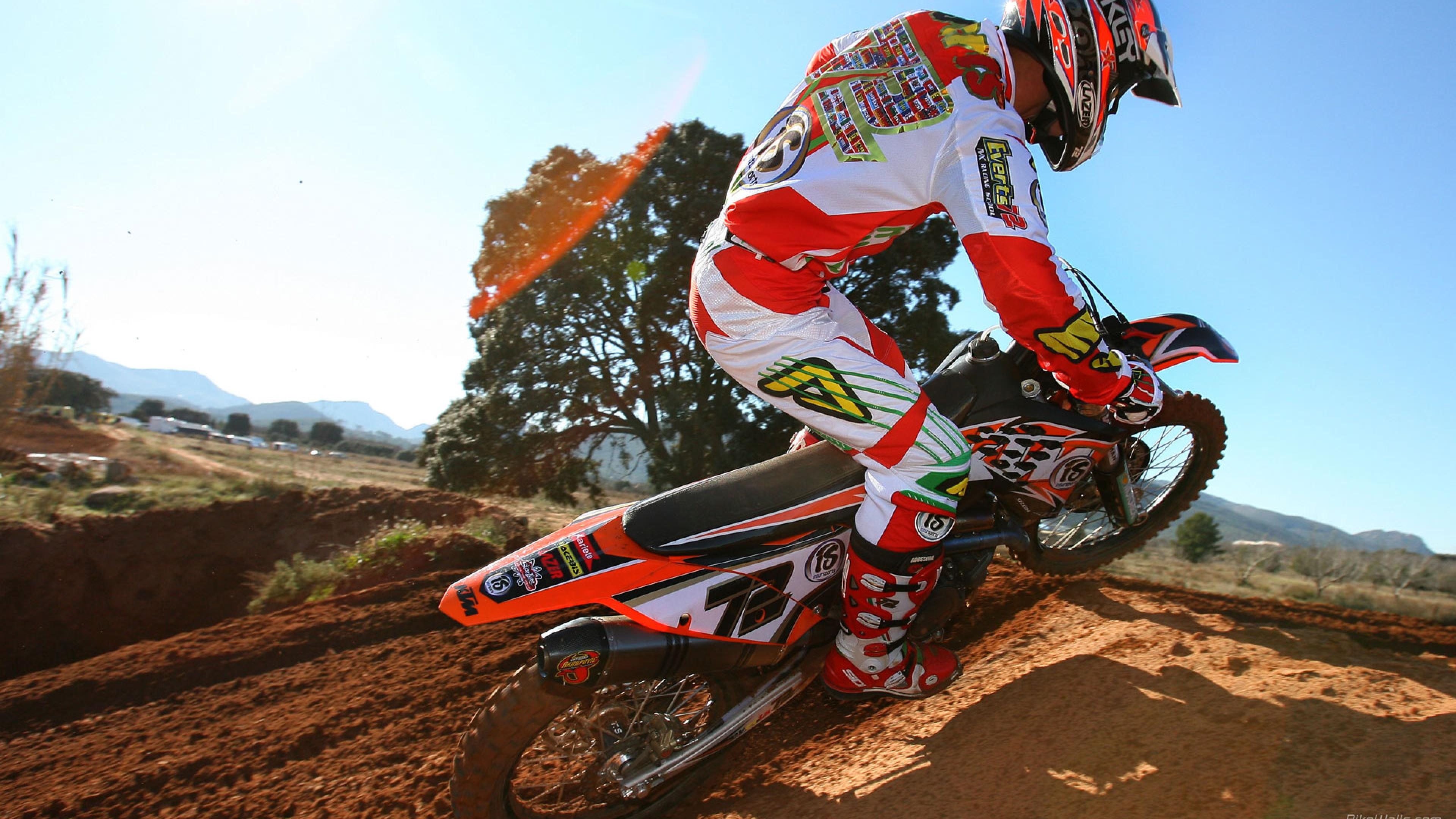 KTM Dirt Bike, Motor cross wallpaper, Ryan Cunningham, 3840x2160 4K Desktop