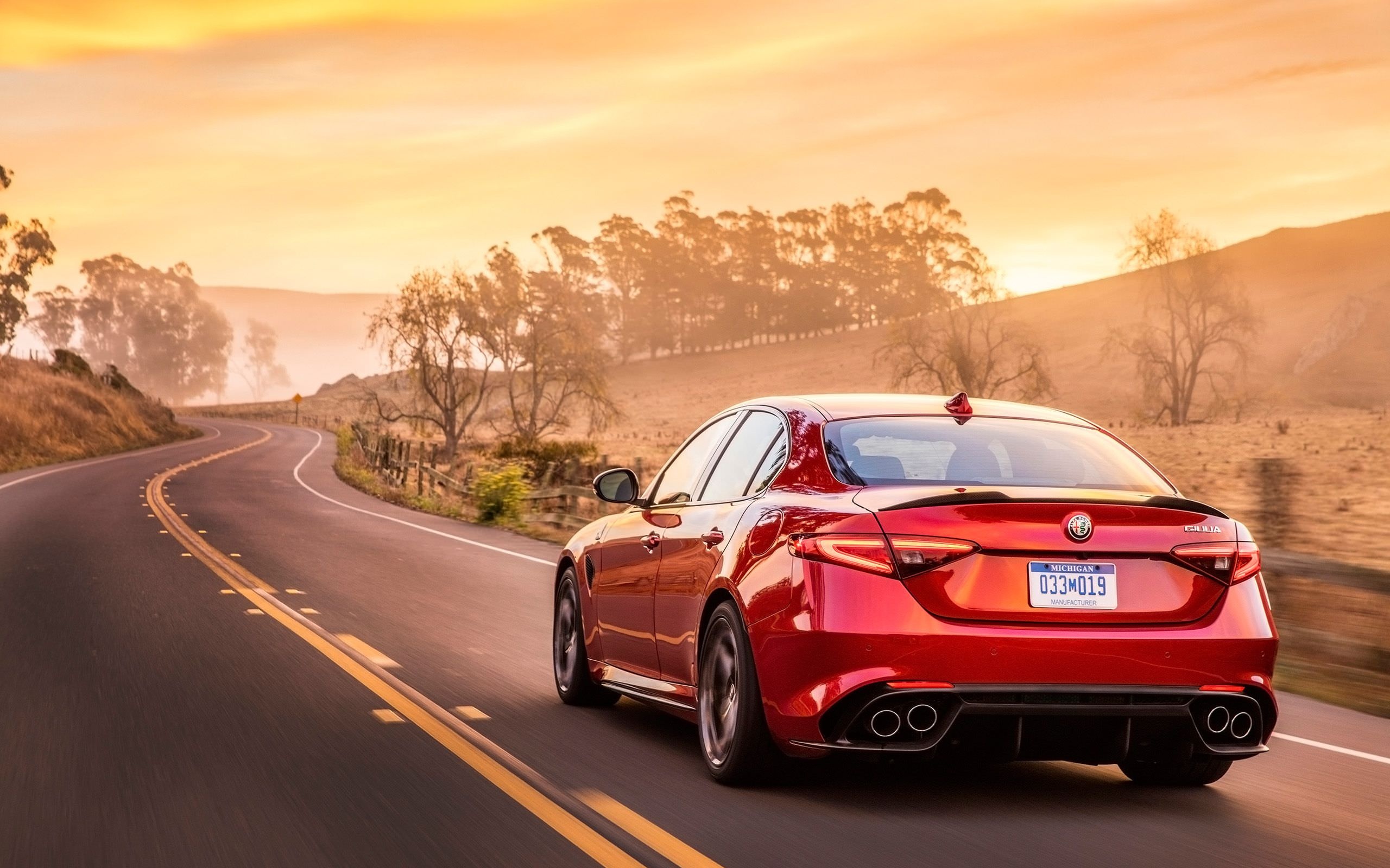 Alfa Romeo Giulia, Classy design, Italian luxury, Enhanced performance, 2560x1600 HD Desktop