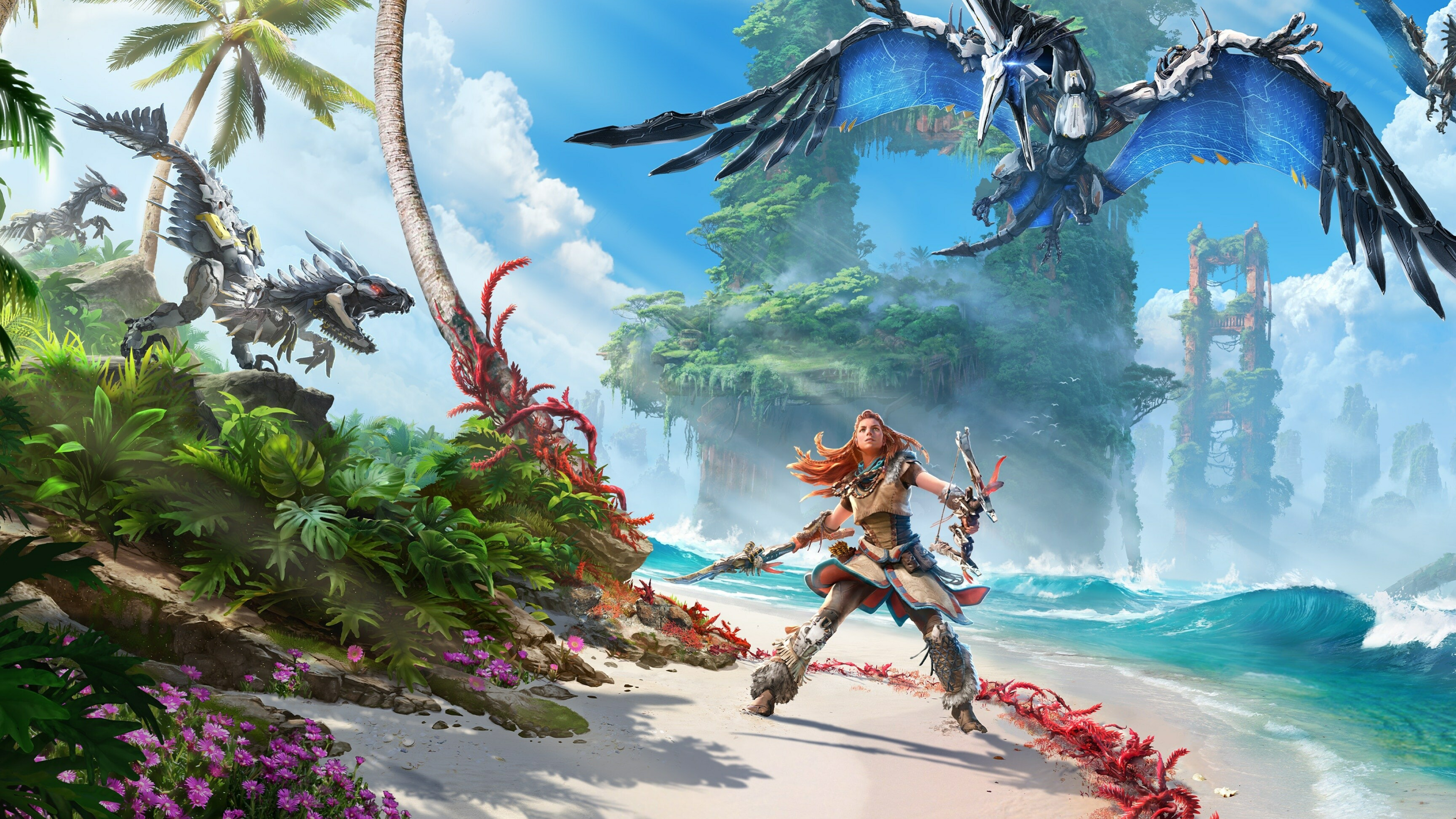 Horizon Forbidden West, Jaw-dropping shots, PS4 gameplay, Wow factor, 3840x2160 4K Desktop
