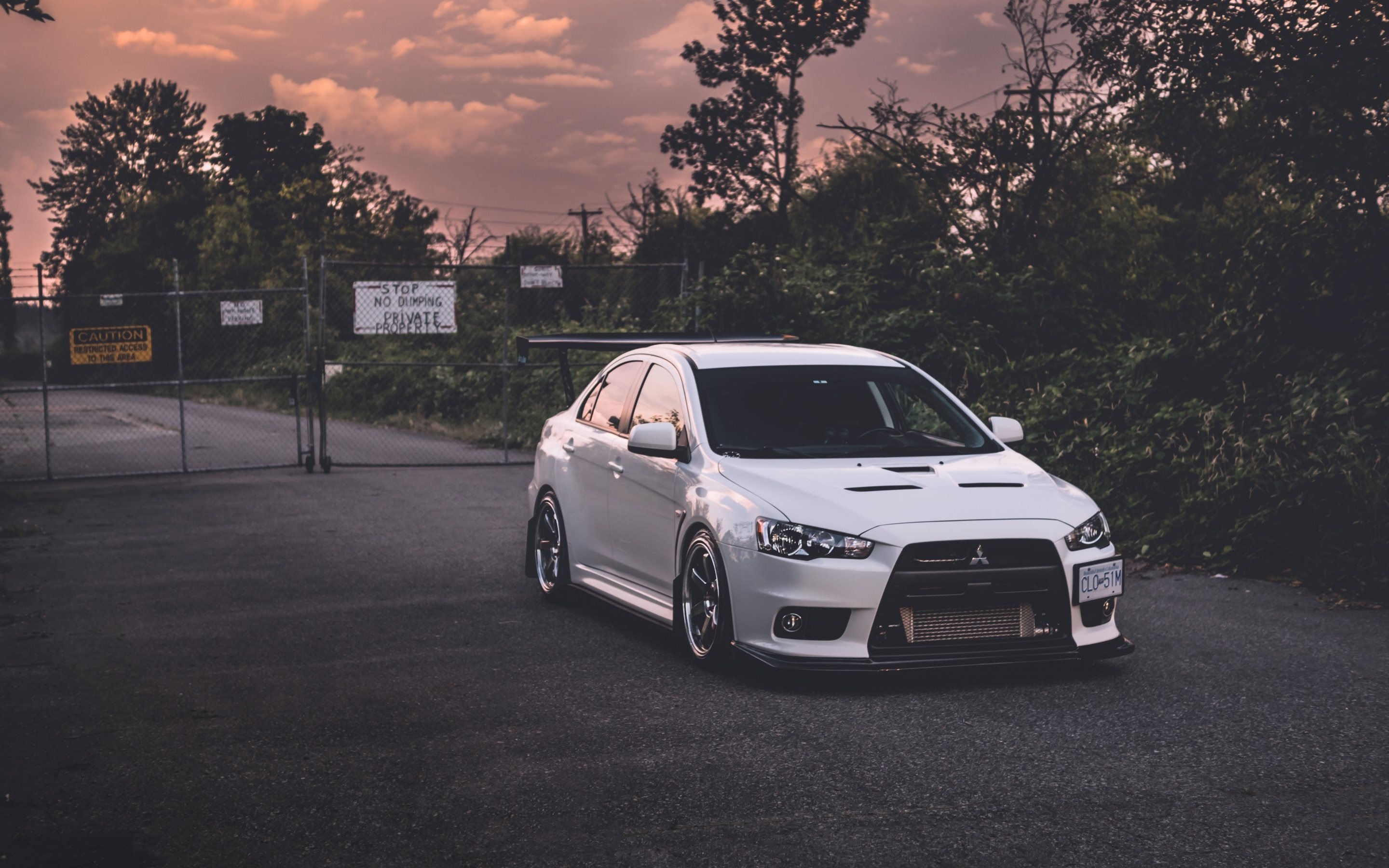 Mitsubishi Lancer (Auto), White Lancer tuning, Mitsubishi Lancer, 10 Lancer X, 2880x1800 HD Desktop