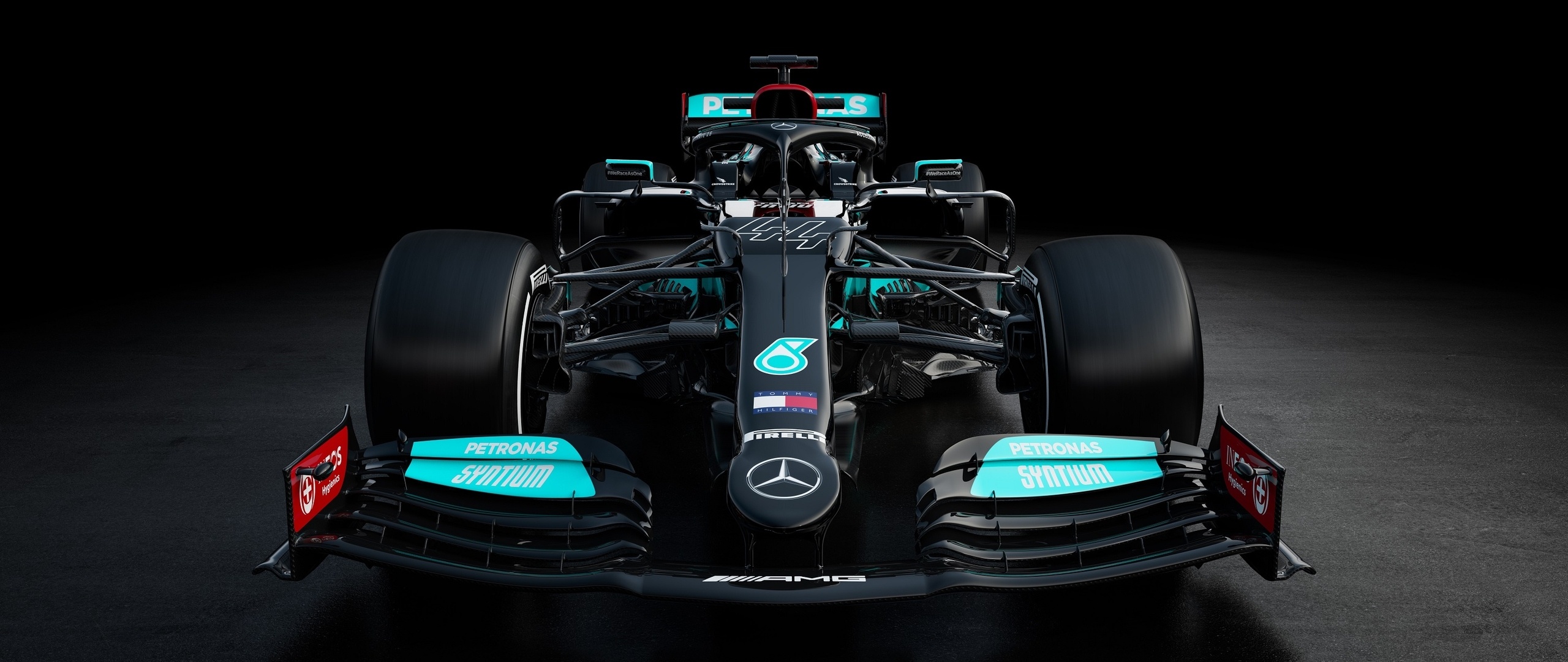 Mercedes AMG F1 W12 E Performance, Formula 1 Wallpaper, 2560x1080 Dual Screen Desktop