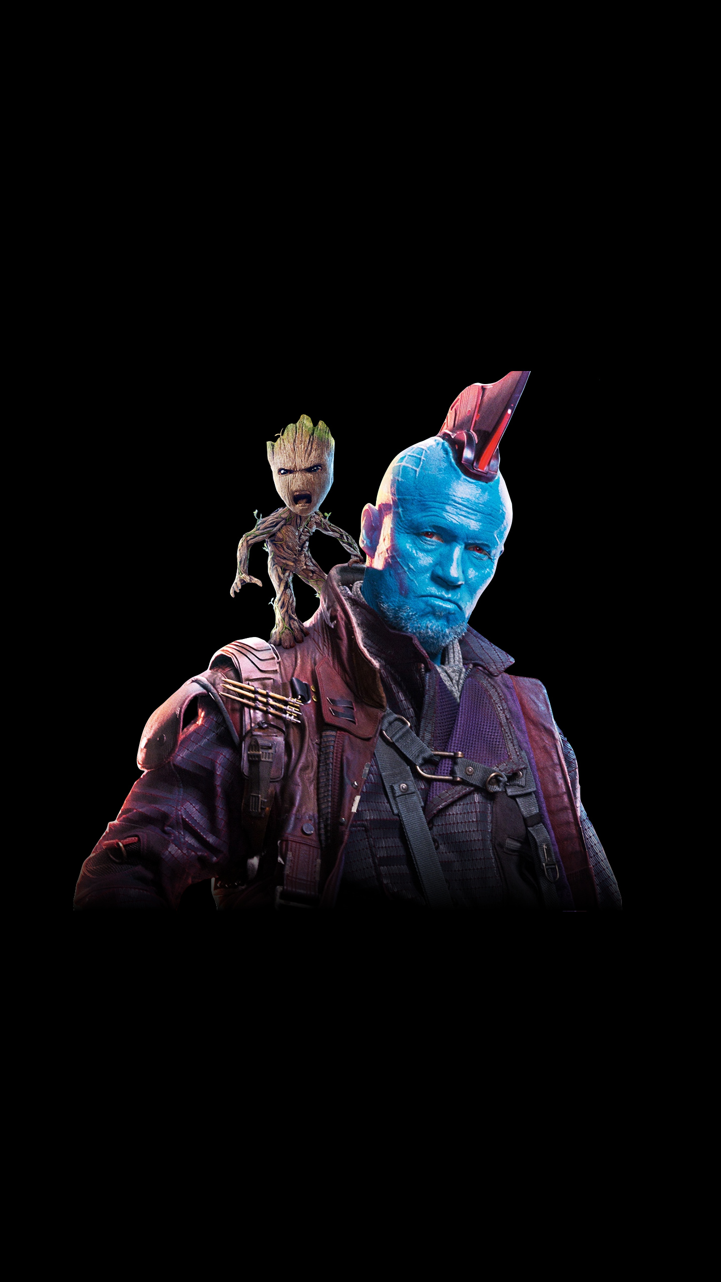 Yondu and Groot, Guardians of the Galaxy, Ramoledbackgrounds, 1440x2560 HD Phone