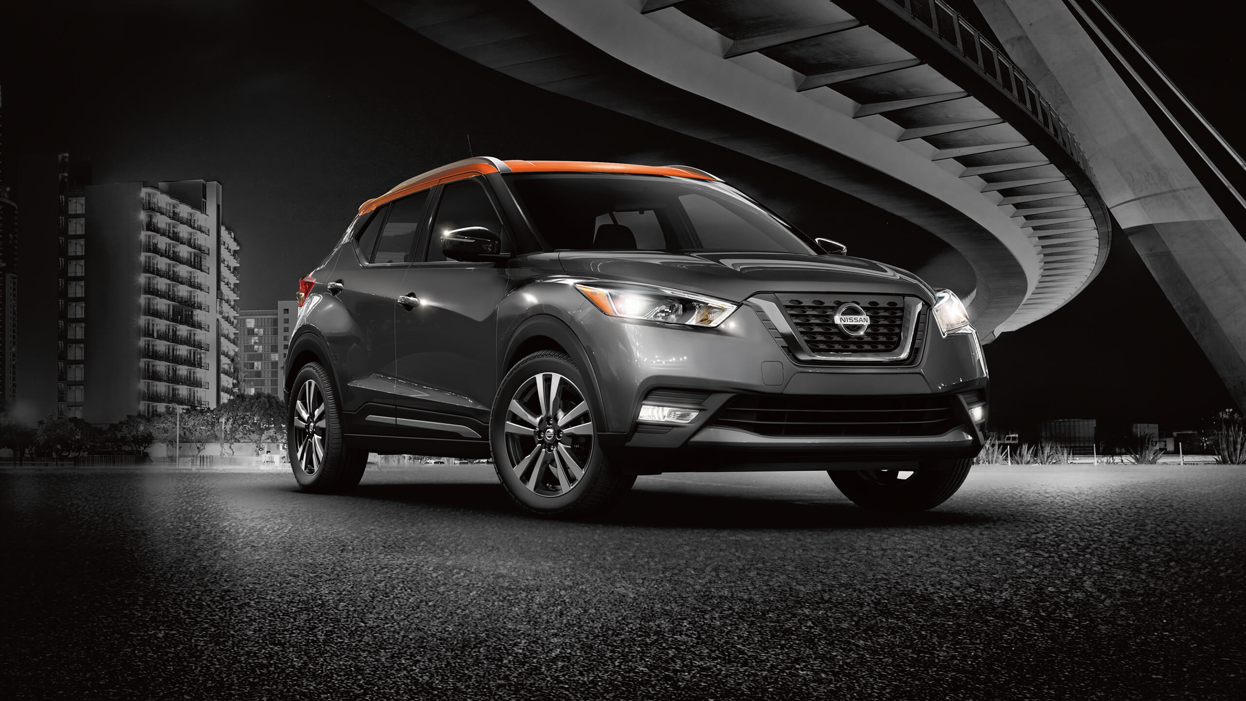 Nissan Kicks, Stylish crossover, Sleek design, Dynamic performance, 2560x1440 HD Desktop