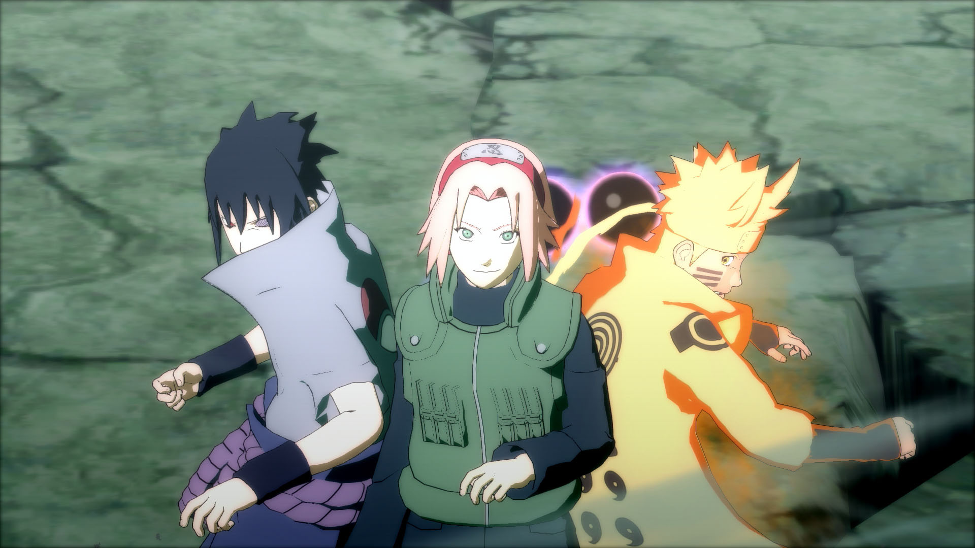 Sakura Haruno, Sasuke Uchiha, Naruto Uzumaki, Team 7, Full HD Desktop wallpaper