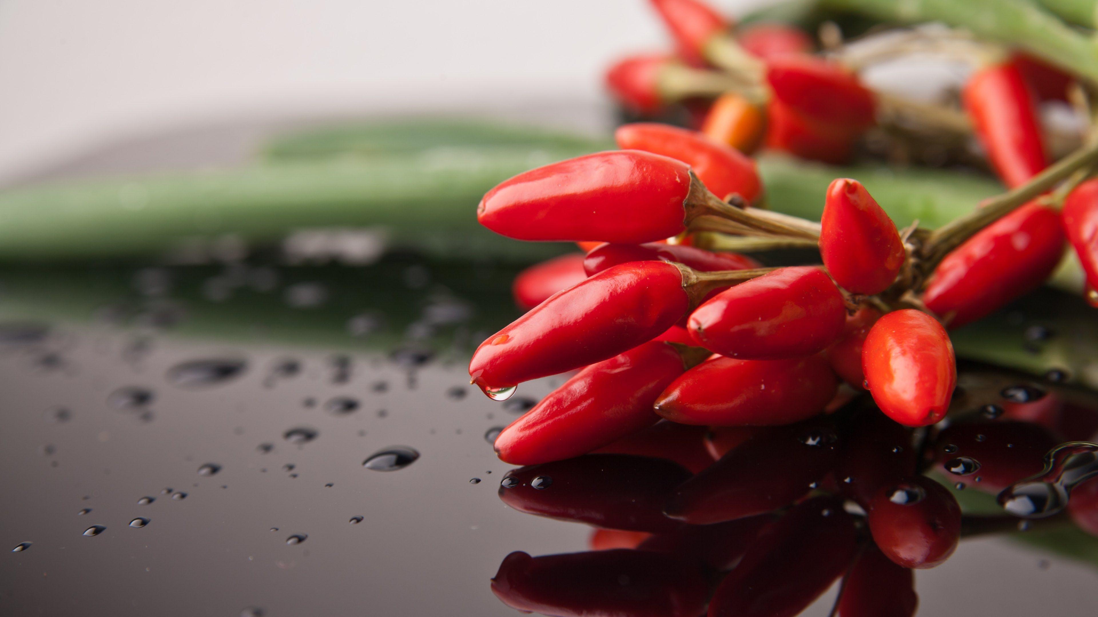 Capsaicin explosion, Chili wallpapers, Spicy temptation, Zesty ingredient, 3840x2160 4K Desktop