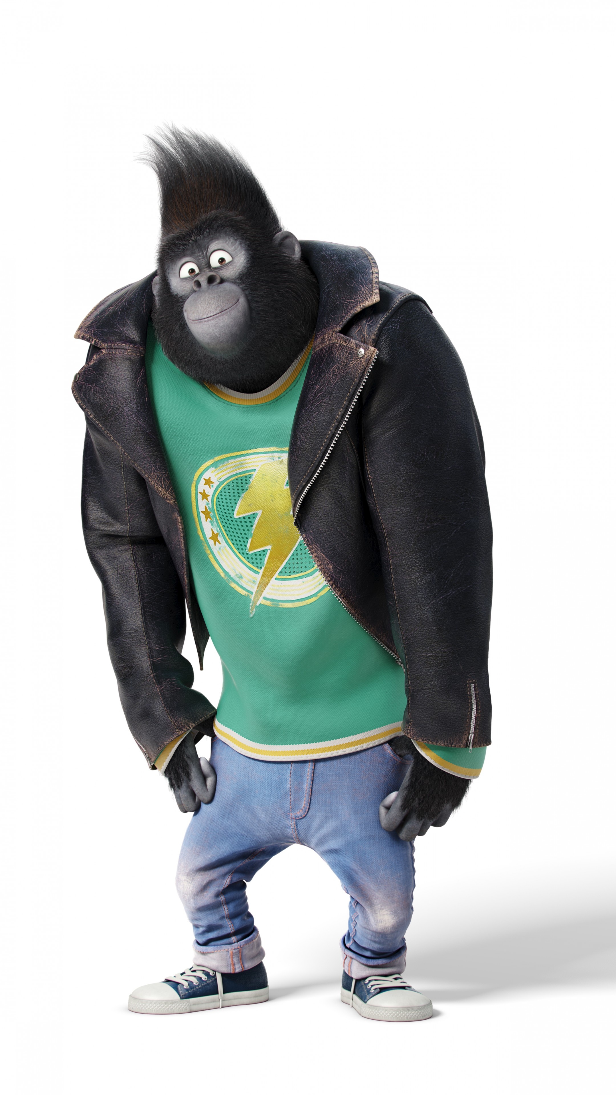 Sing Cartoon, Gorilla Johnny, Best animation movies, 2160x3840 4K Phone