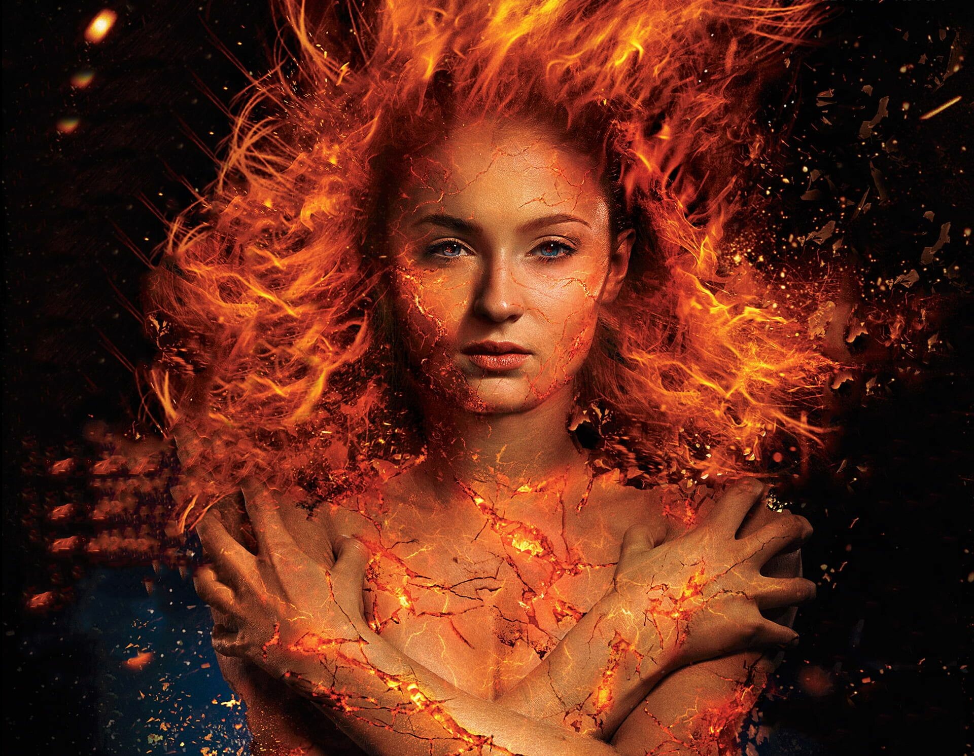 Phoenix, Sophie Turner, X-Men: Dark Phoenix movie, Jean Grey transformation, 1920x1500 HD Desktop