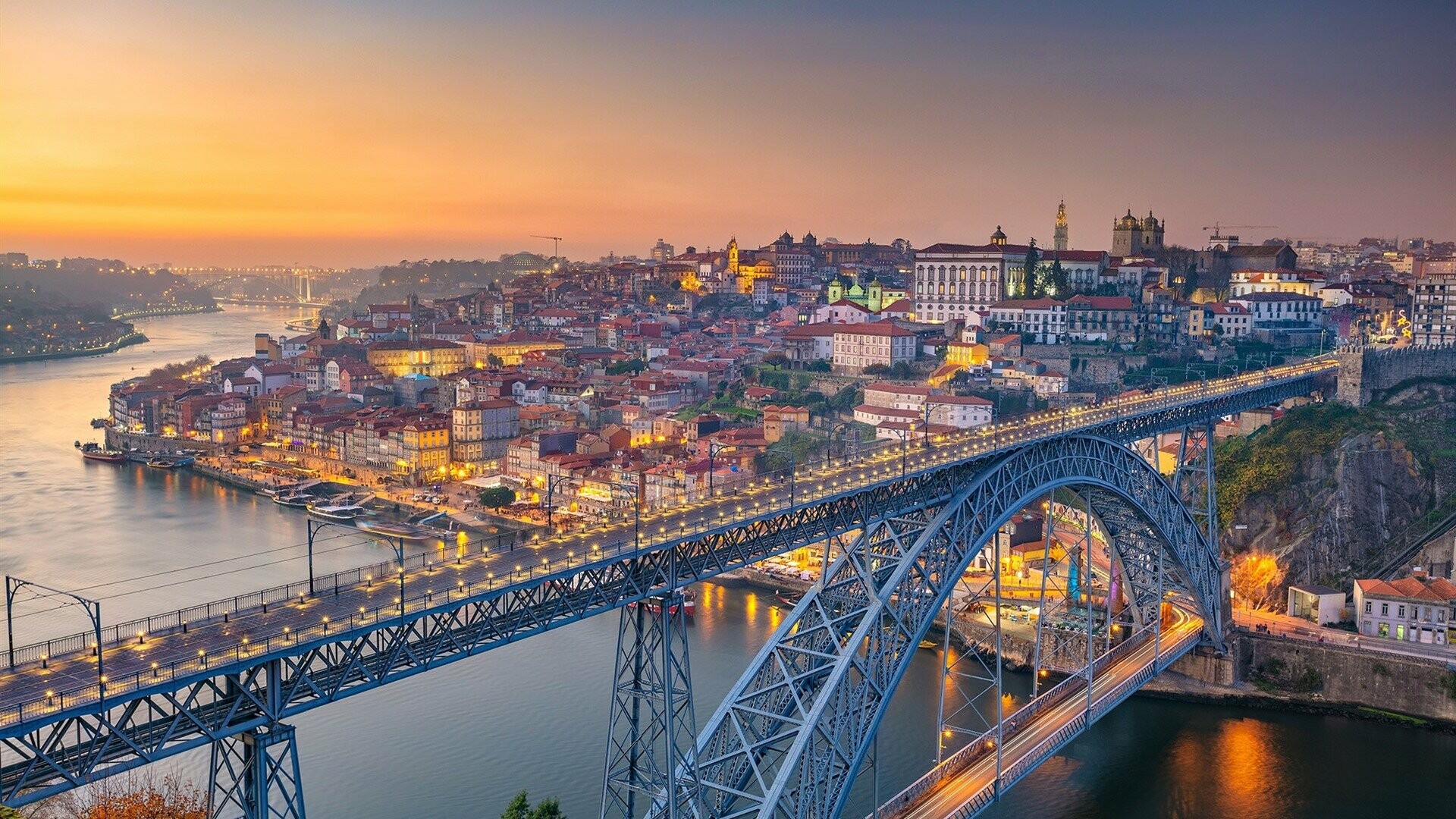 Portugal's bridges, Architectural marvels, River crossings, Breathtaking views, 1920x1080 Full HD Desktop