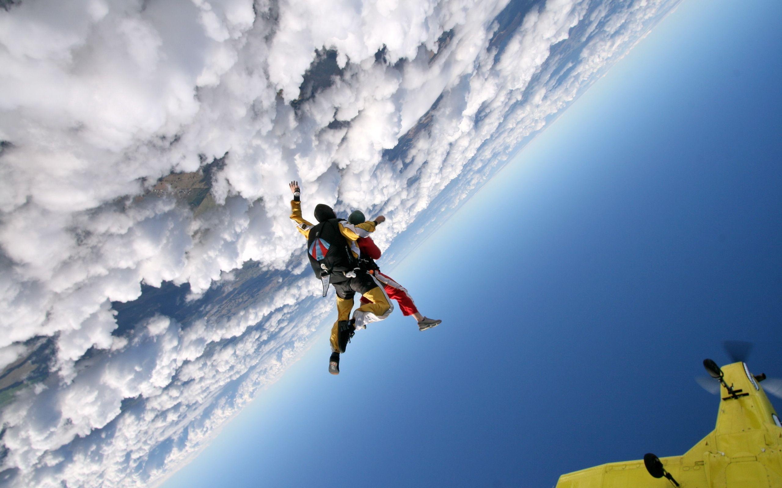 Skydiving excitement, Wallpaper collection, Stunning visuals, Thrilling dives, 2560x1600 HD Desktop