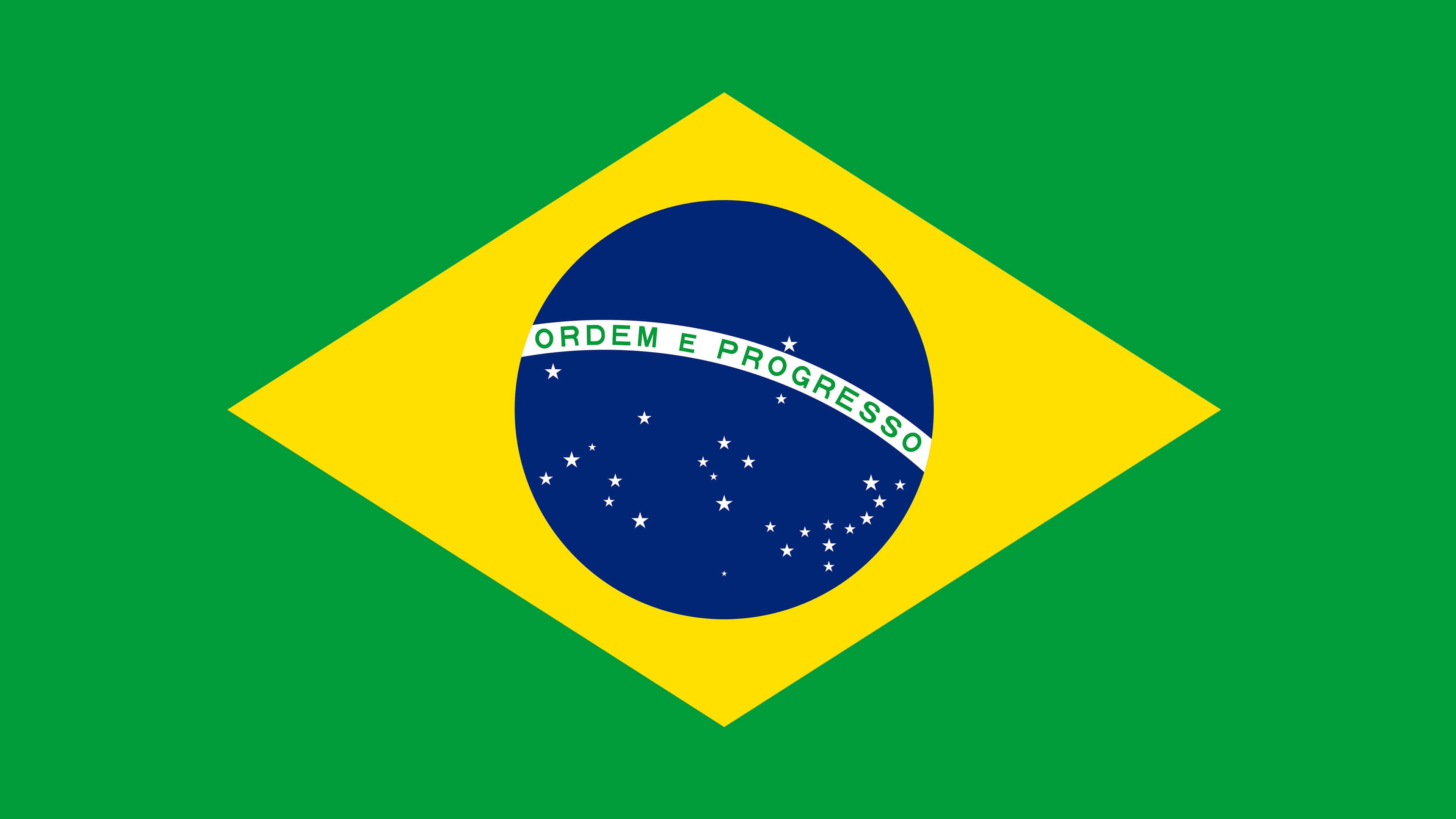 National flag, Brazil Wallpaper, 3840x2160 4K Desktop