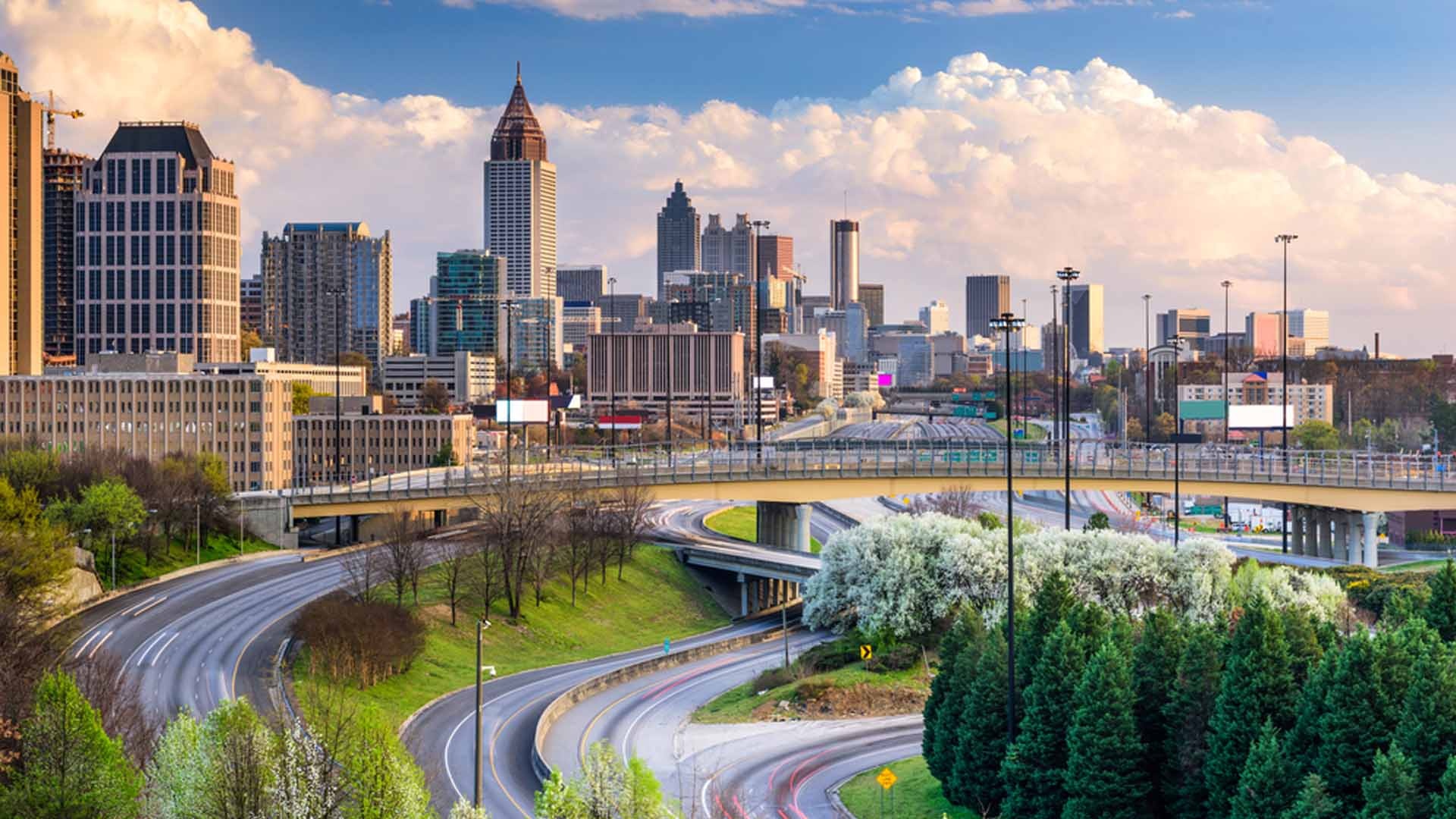Atlanta Skyline, City wallpapers, Urban landscapes, Georgia, 1920x1080 Full HD Desktop