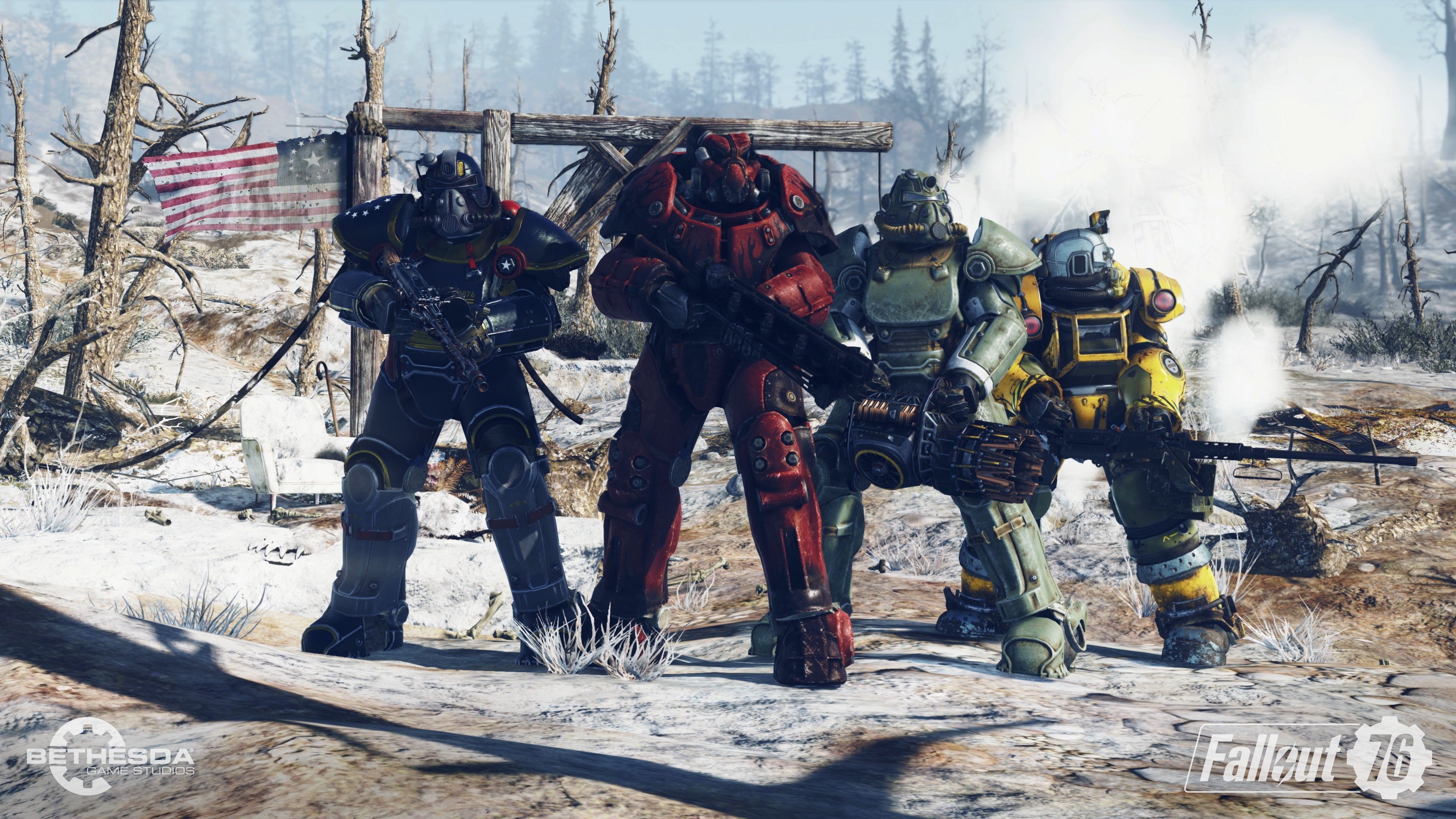 Bethesda gaming, Fallout 76 wastelanders, Deluxe edition, Bethesda, 3840x2160 4K Desktop