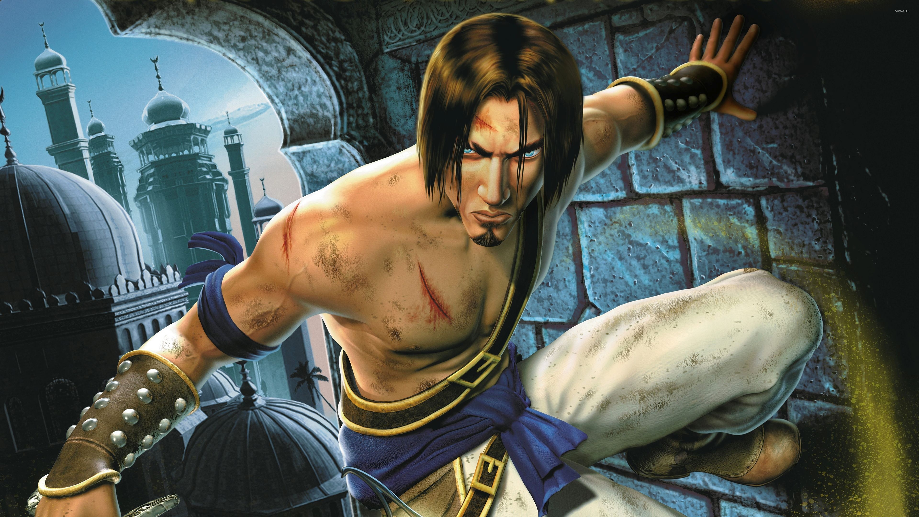 The Prince, Prince of Persia: The Sands of Time, Persian palace minaret background, 4K Desktop wallpaper