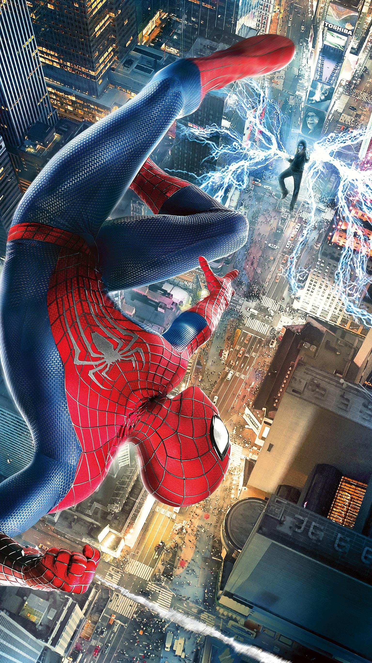 The Amazing Spider-Man, Electro, Times Square, HD Phone wallpaper