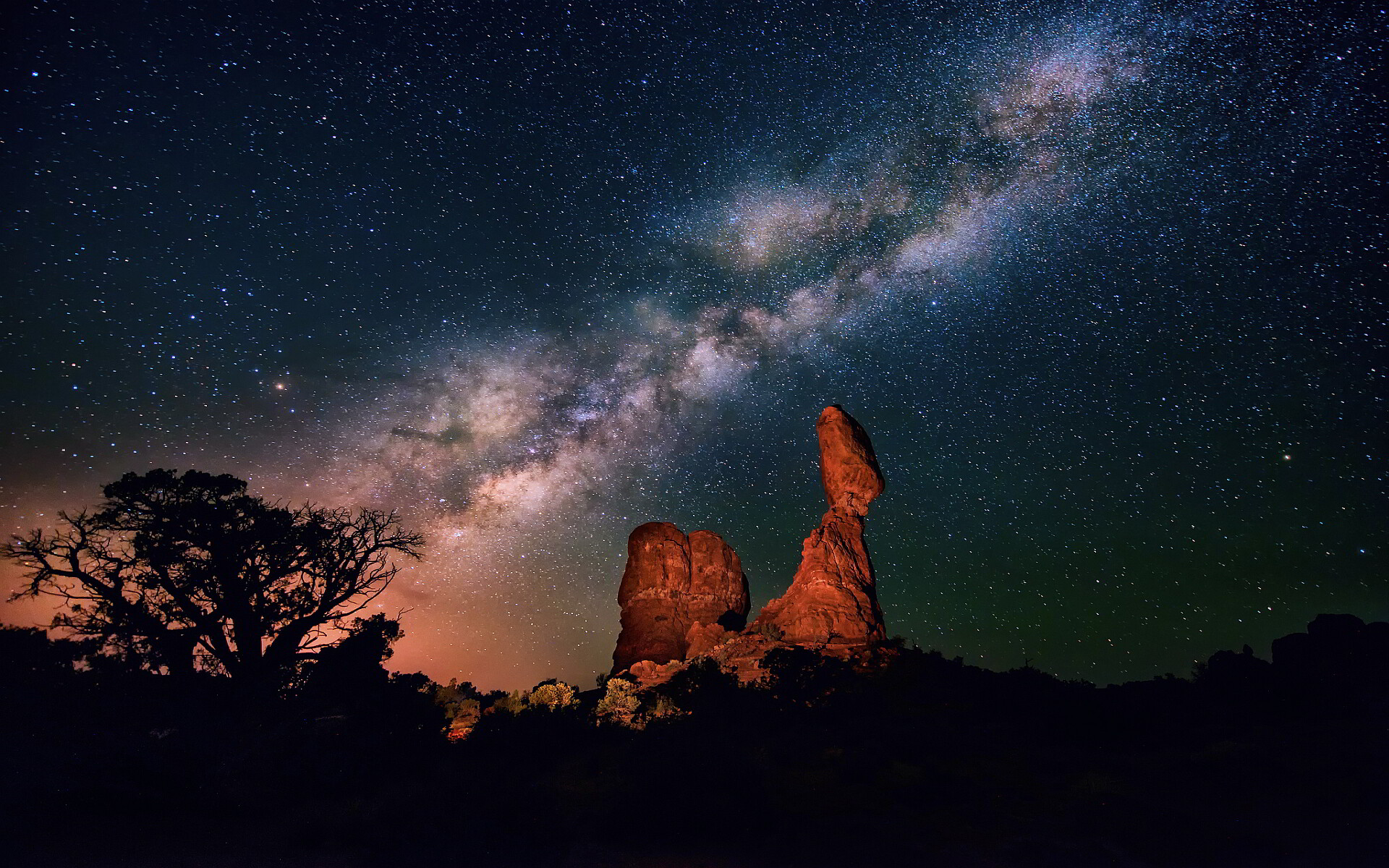 Milky Way wallpaper, Celestial marvel, Cosmic beauty, Stellar allure, 1920x1200 HD Desktop