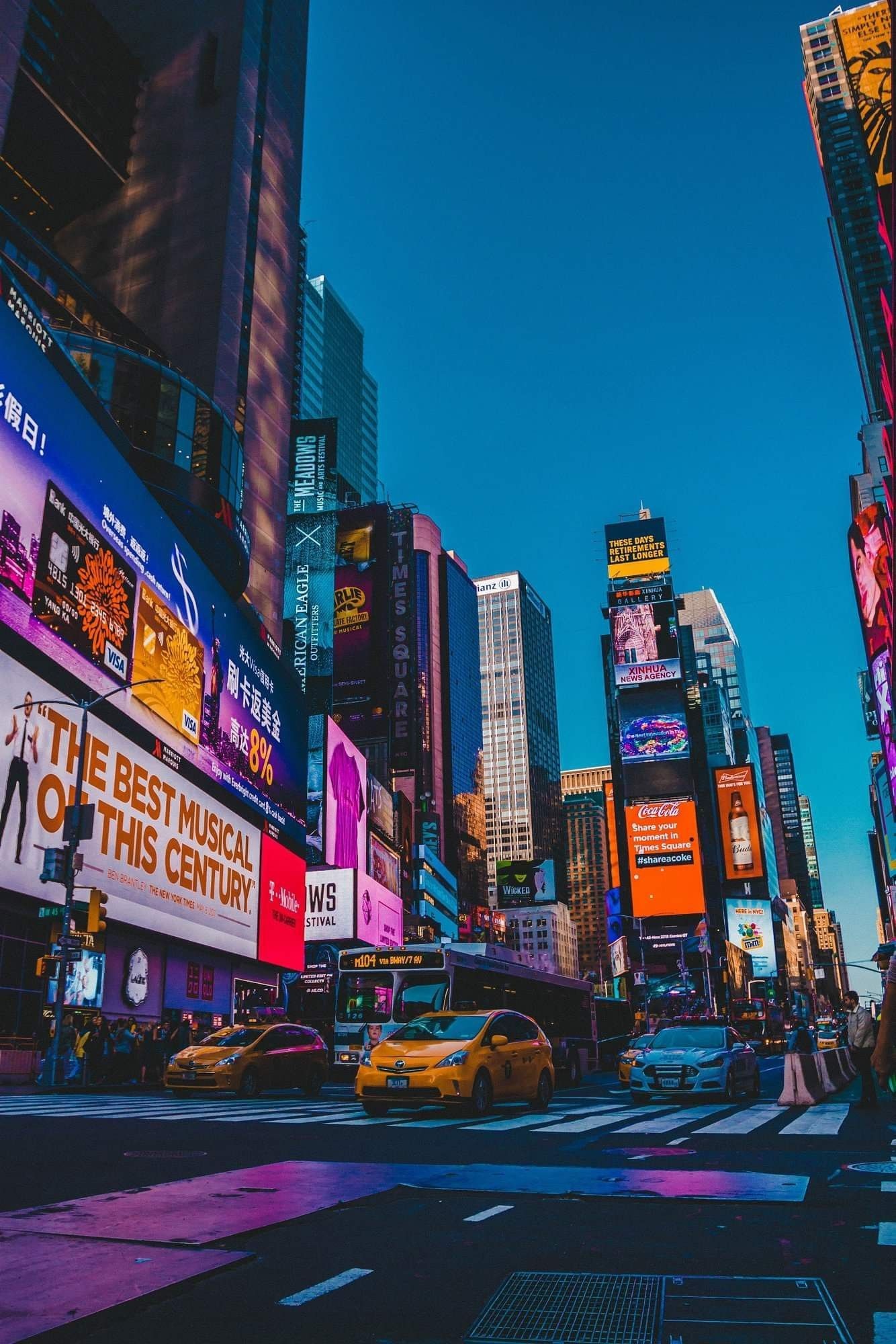 iPhone wallpapers, HD display, Times Square visuals, Urban backdrop, 1340x2000 HD Phone