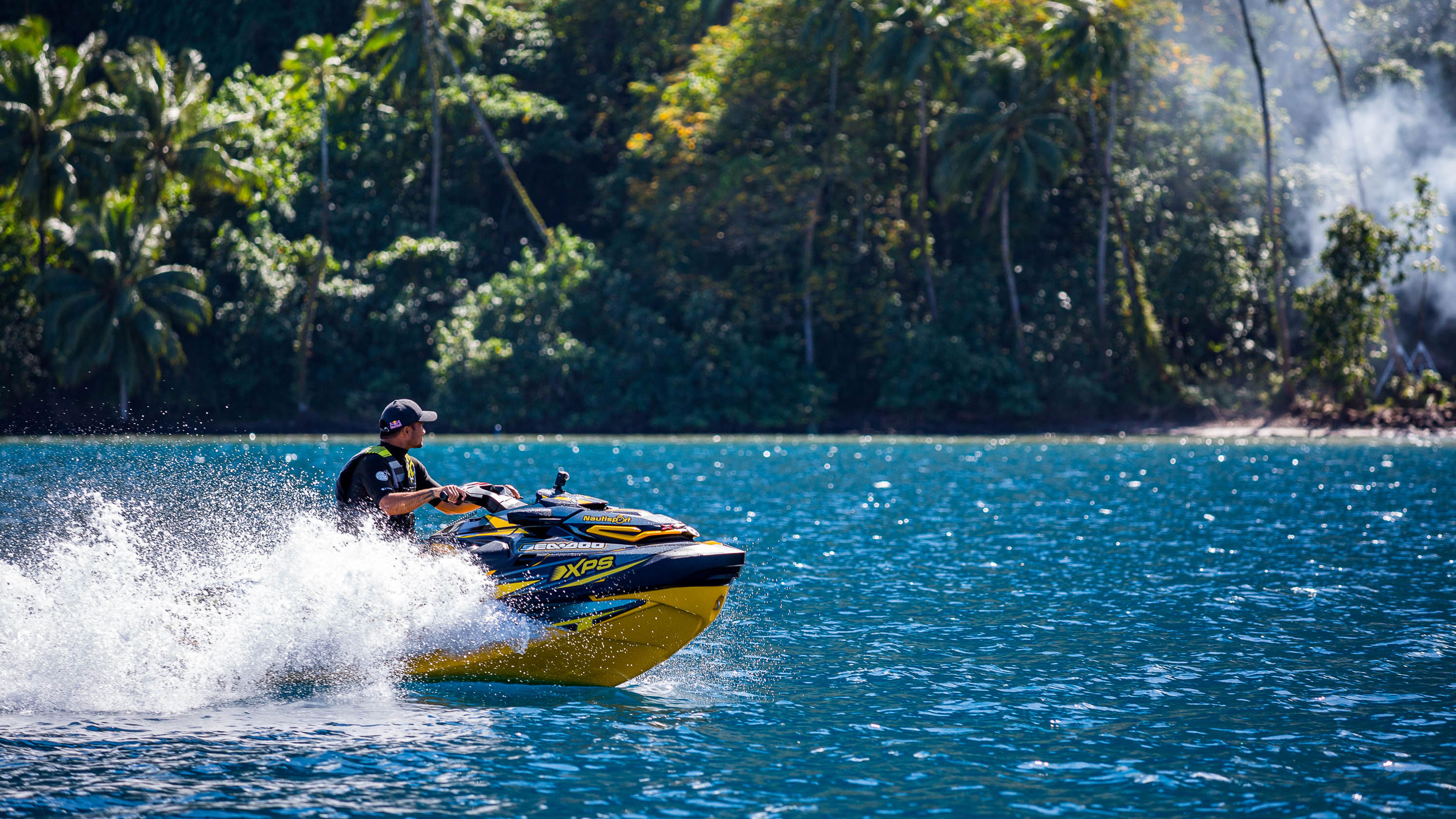 Surfer Michel Bourez, Sea-Doo ambassador, Thrill-seeker, Exciting partnership, 3840x2160 4K Desktop