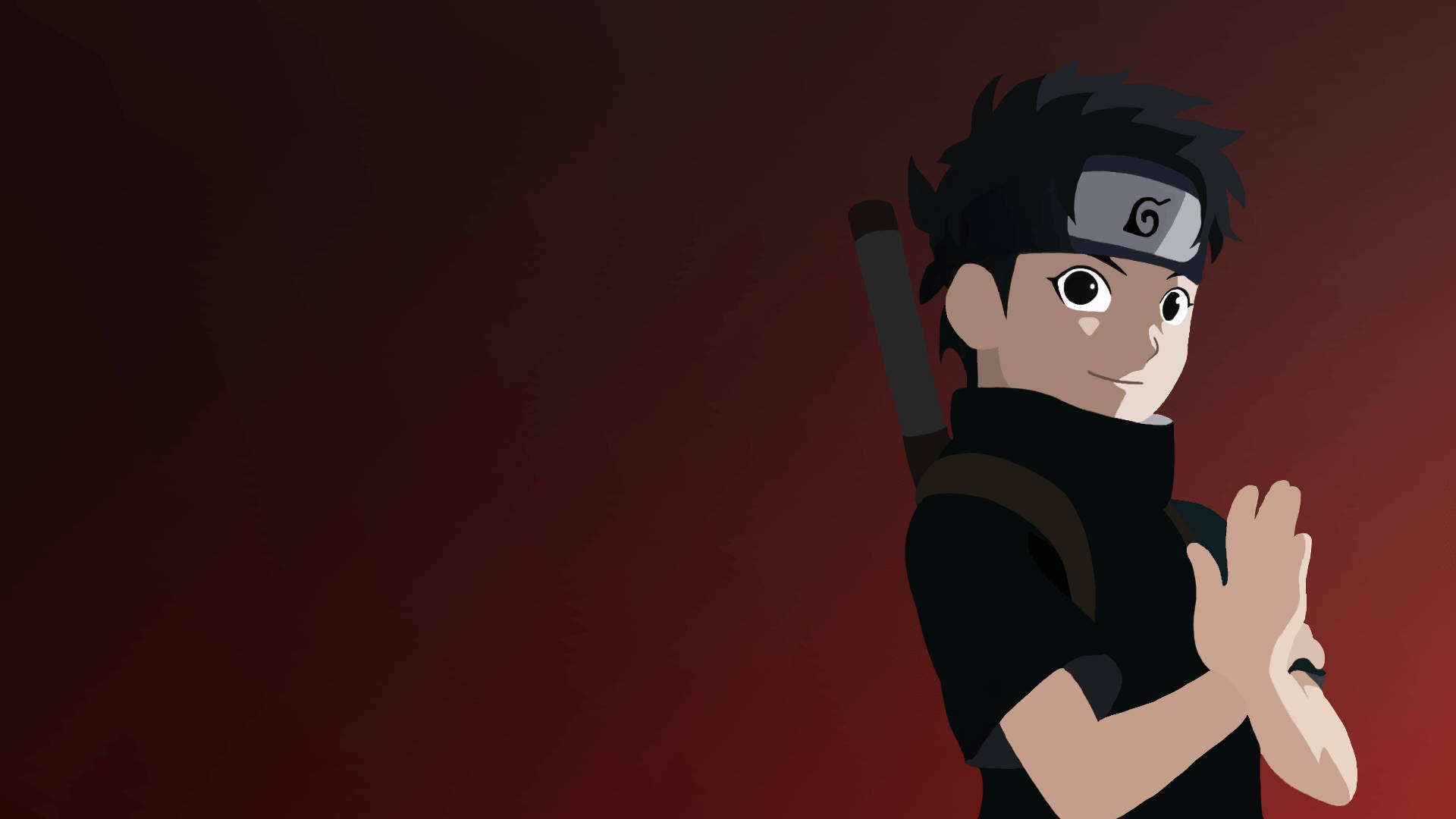 Shisui Uchiha, Konohagakure headband, tanto sword hilt, Full HD Desktop wallpaper