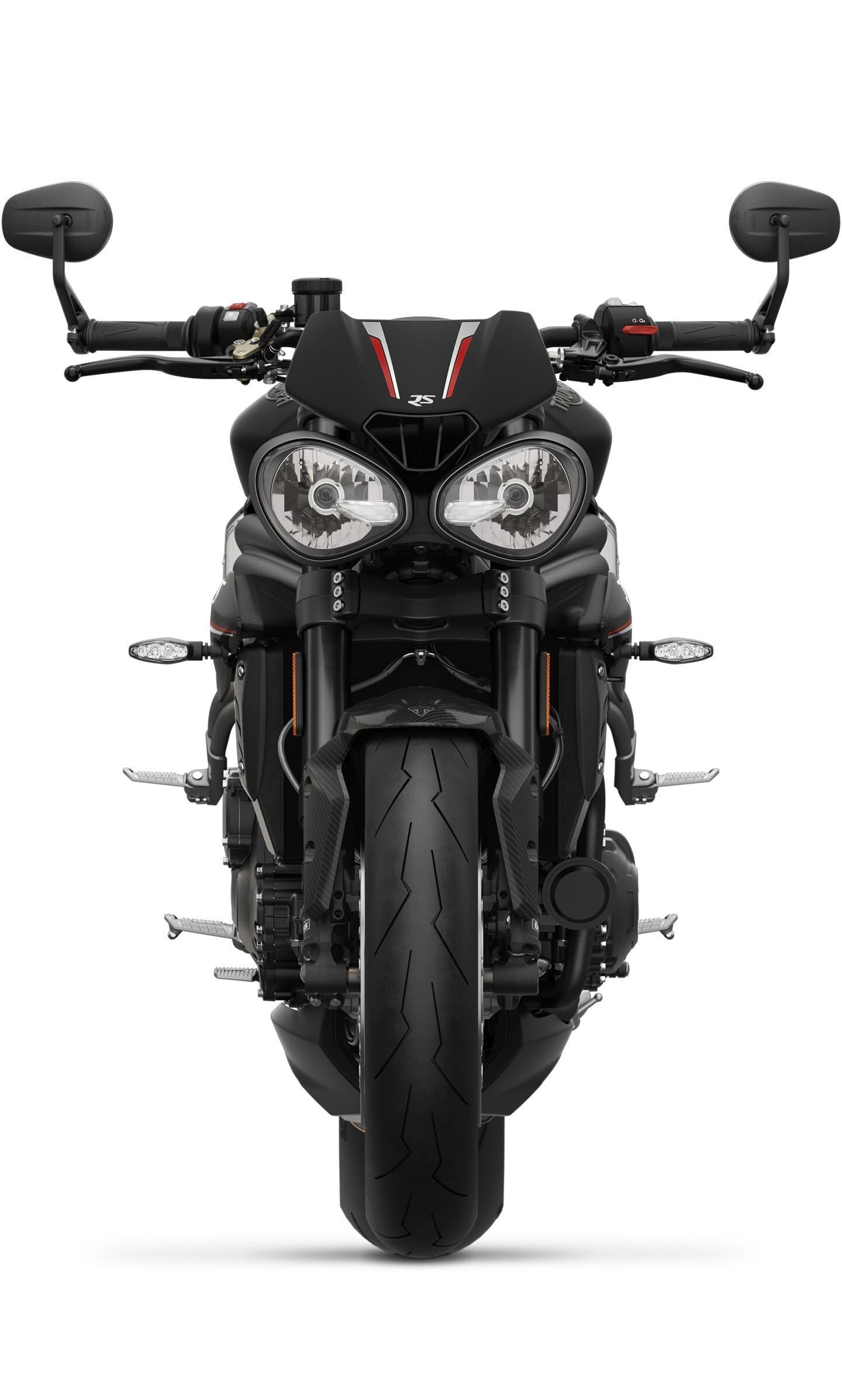 2018 Triumph Speed Triple RS, Jet black beauty, Samsung Galaxy S8 background, HD image, 1440x2400 HD Phone