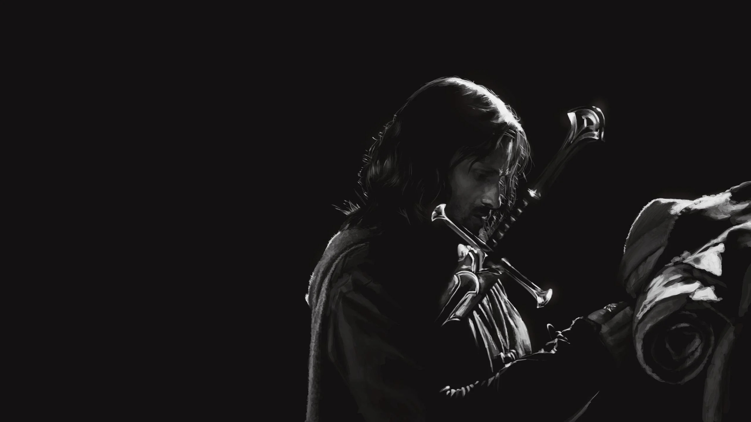 Anduril Sword, Aragorn HD wallpaper, Desktop wallpaper, Arwen, 2560x1440 HD Desktop