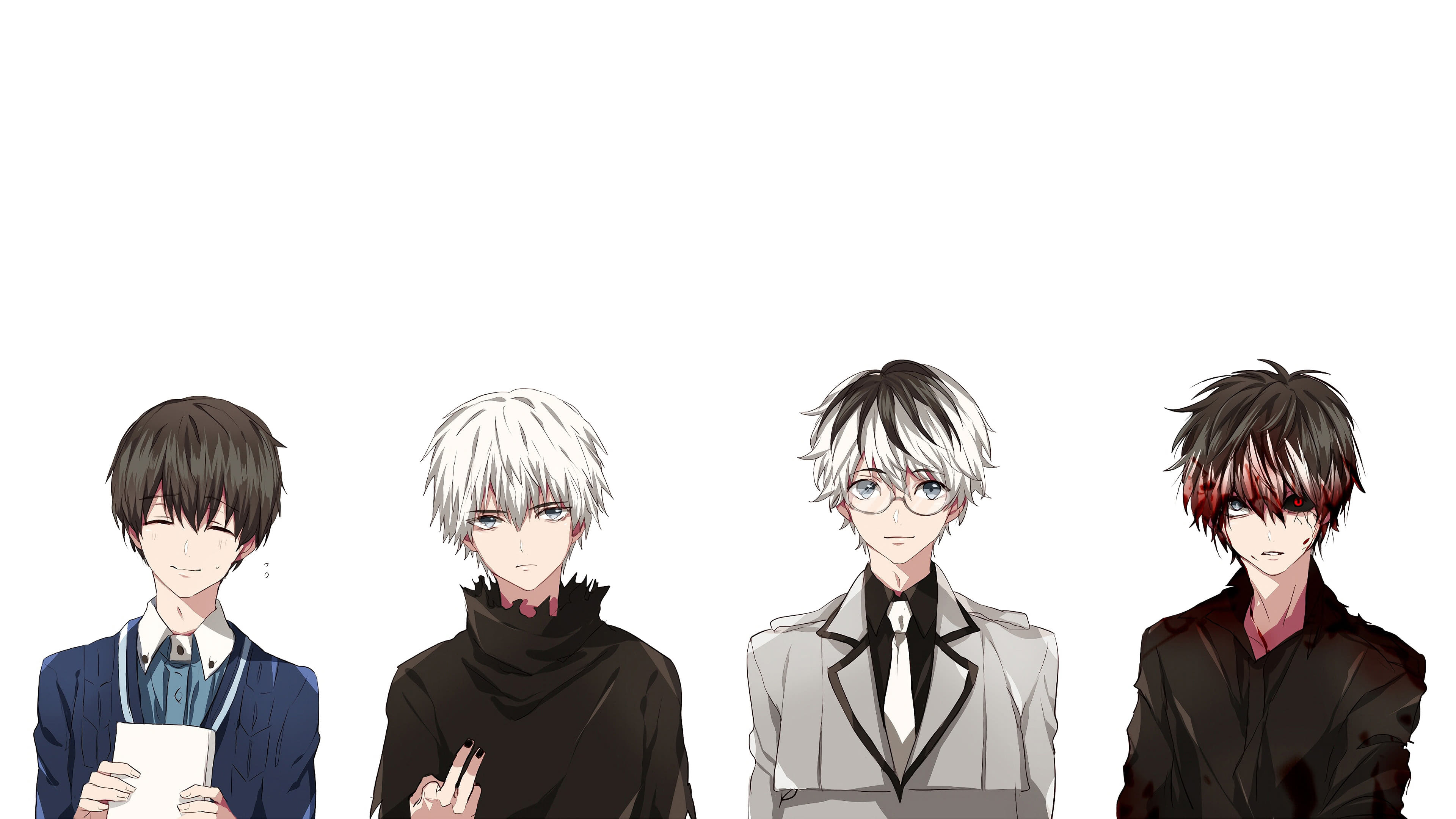 Tokyo Ghoul, Ken Kaneki, Personalities, Wallpaper, 3840x2160 4K Desktop