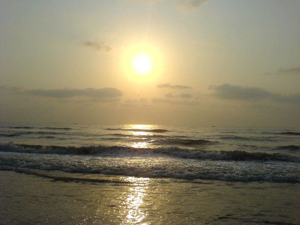 Sunrise at Marina beach, Chennai, India 1030x770