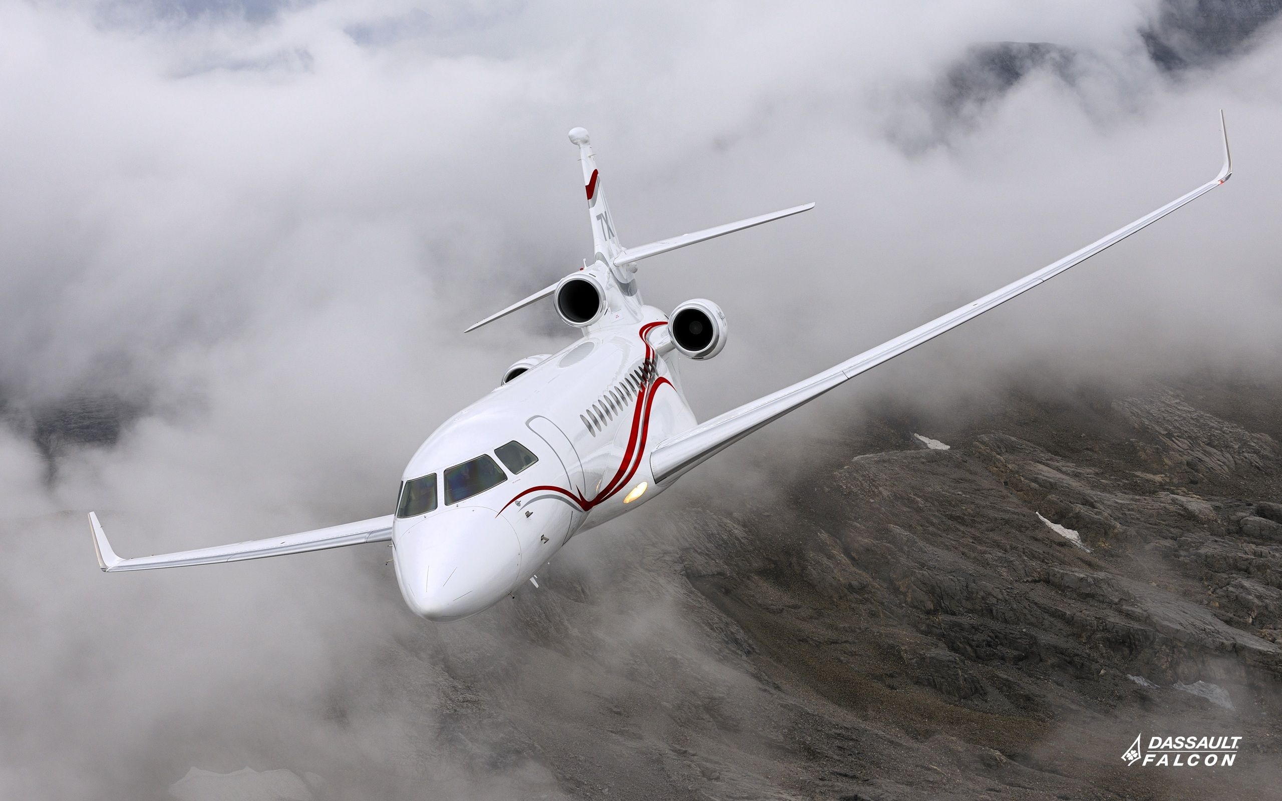 Falcon 7X, Travels, Jet airlines, Dassault Falcon, 2560x1600 HD Desktop