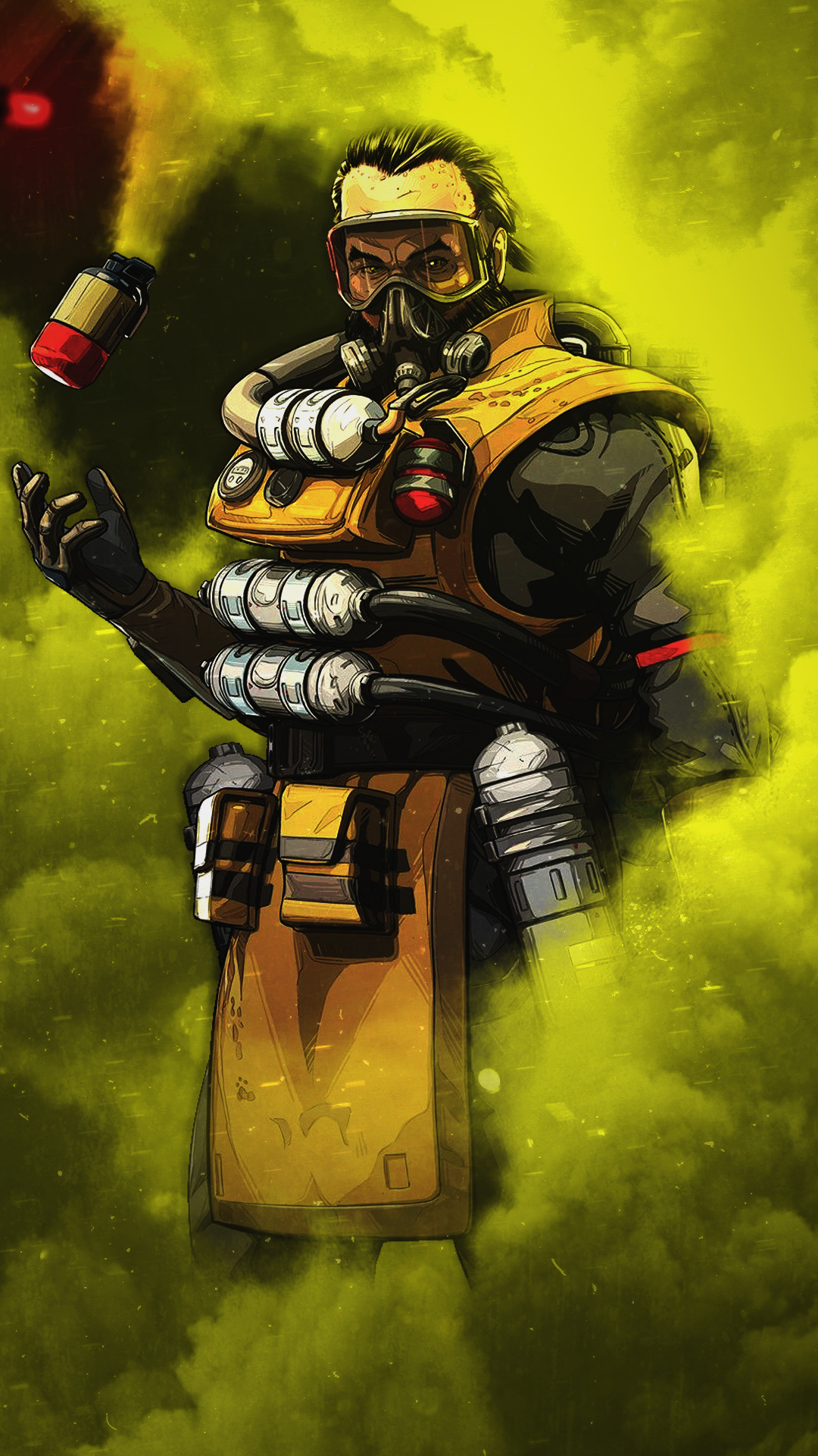 Apex Legends, Caustic's nightmare, Top wallpapers, Toxic gameplay, 1080x1920 Full HD Phone