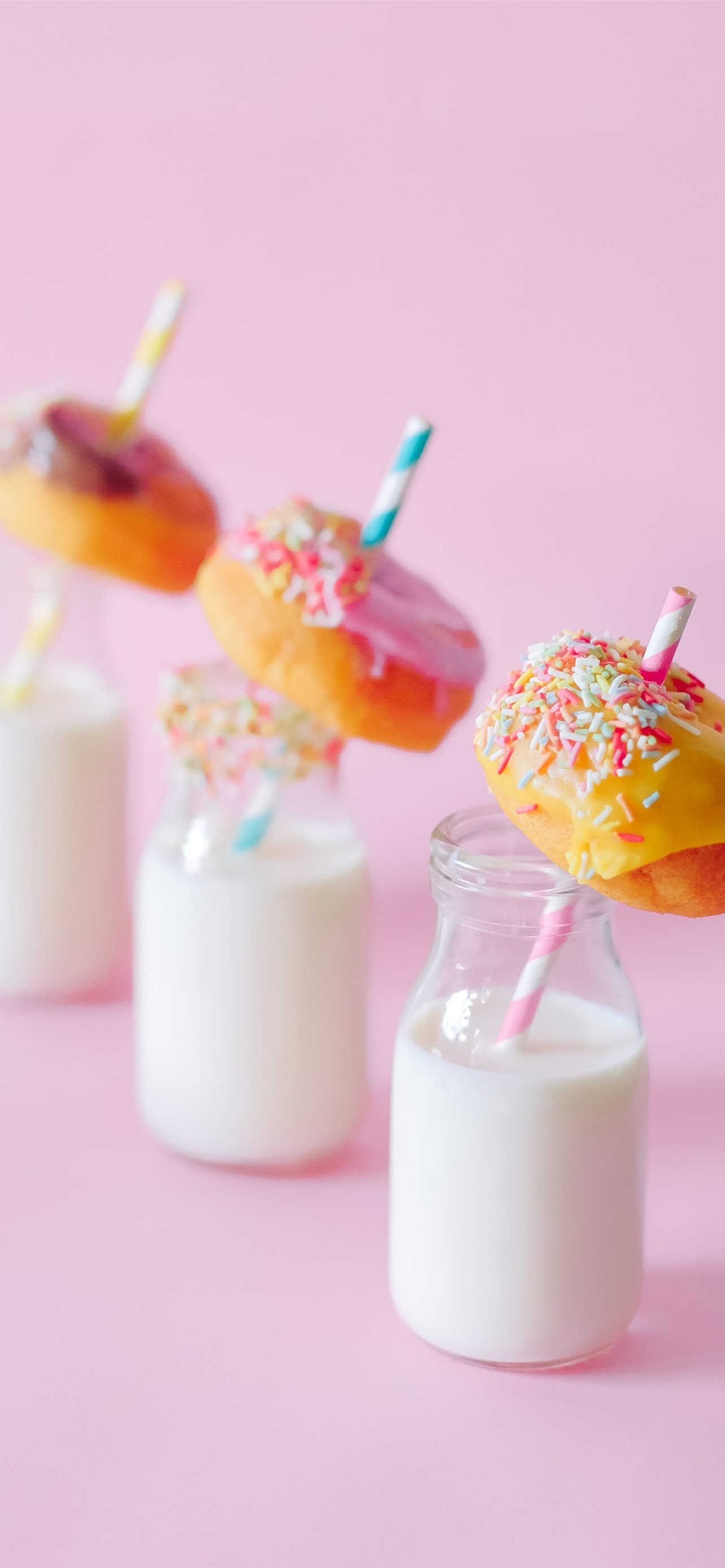 Cocktails, Donuts Wallpaper, 1290x2780 HD Phone