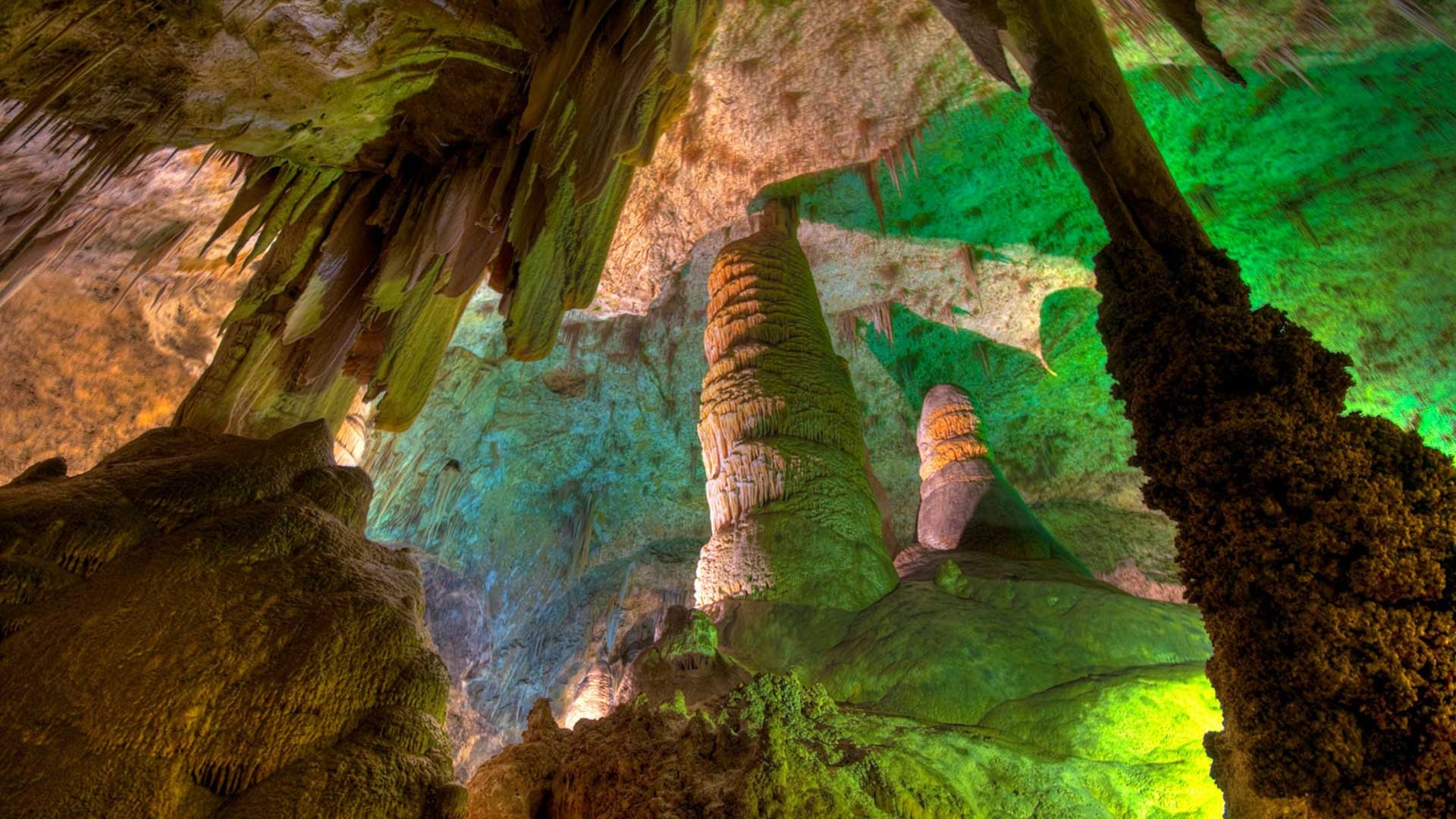 Carlsbad Caverns, National Park, Free download wallpapers, Desktop mobile tablet, 1920x1080 Full HD Desktop