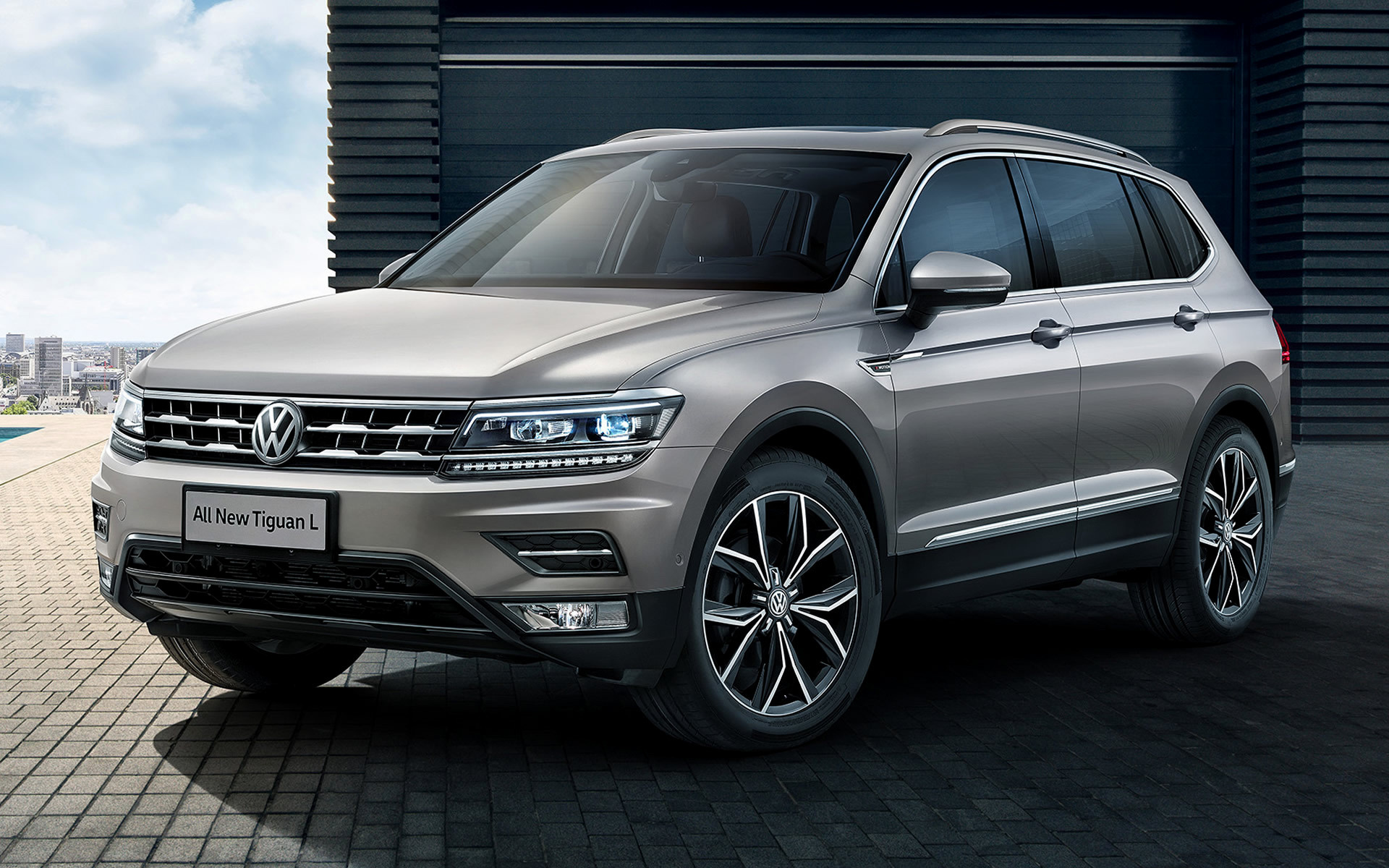 Volkswagen Tiguan l cn, Sleek and aerodynamic, Intelligent safety systems, Exceptional handling, 1920x1200 HD Desktop