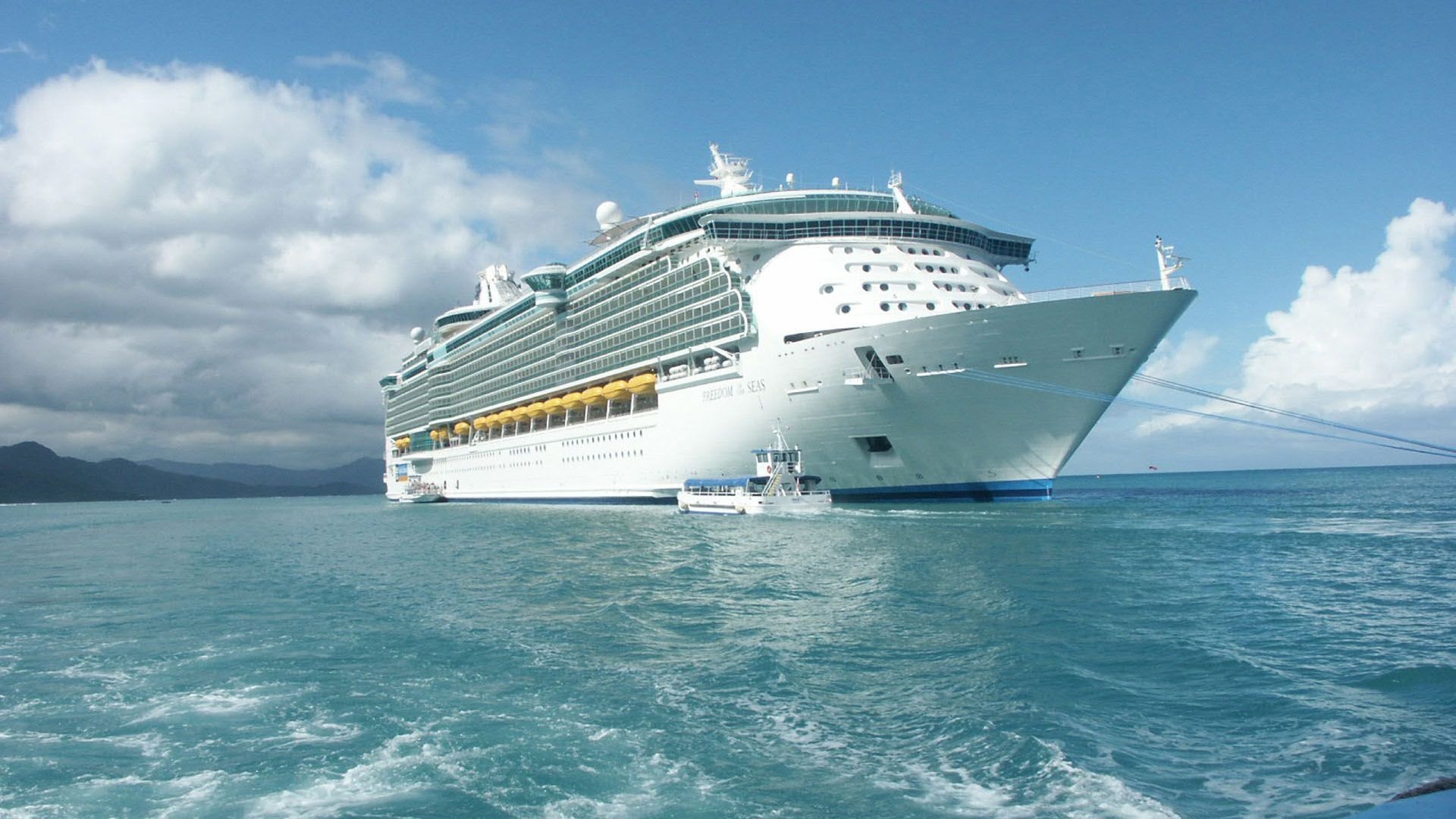 Caribbean cruise wallpapers, Oceanic adventure, Majestic vessels, Unforgettable journeys, 1920x1080 Full HD Desktop