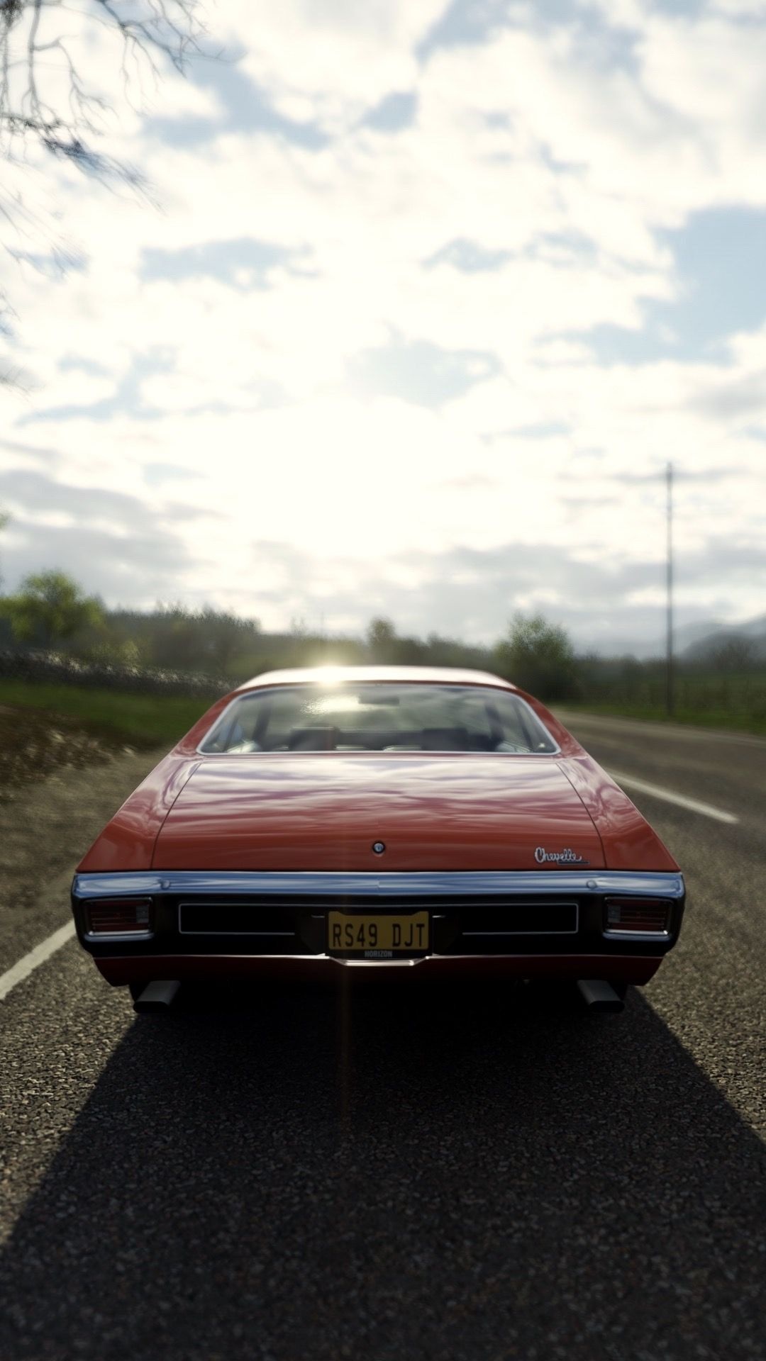 Chevrolet Chevelle pin-up, Retro visual feast, Car enthusiast's gem, Time-honored design, SS admiration, 1080x1920 Full HD Phone