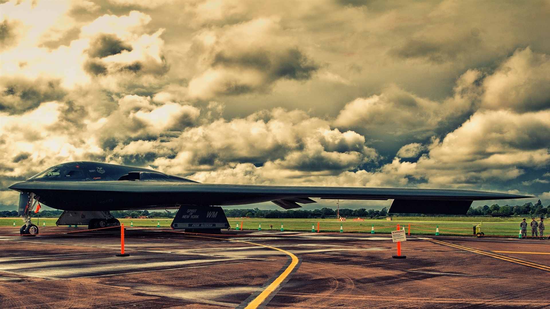 Northrop Grumman, B-2A Spirit, Stealth bomber, 1920x1080 Full HD Desktop