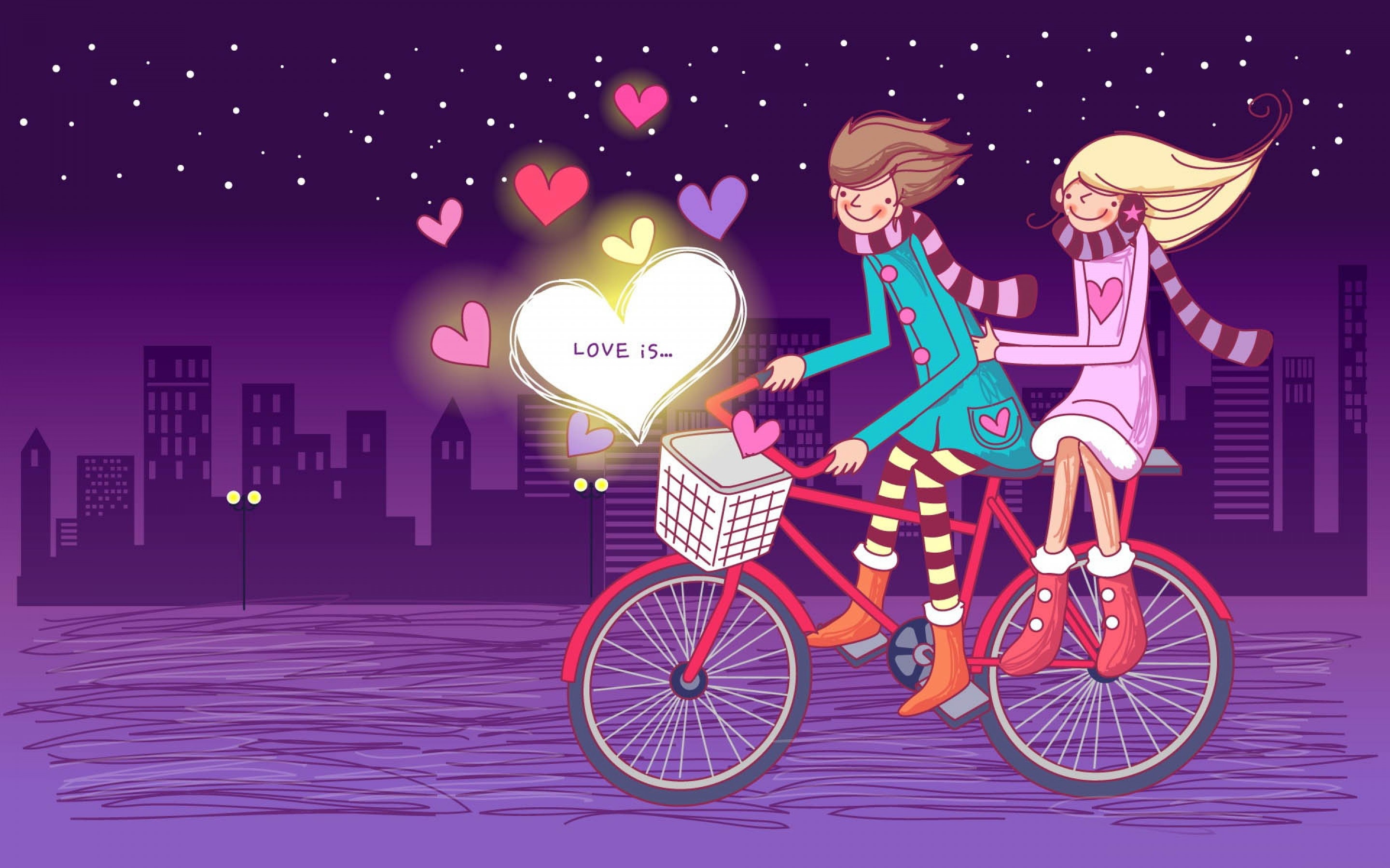 Cartoon, Love, Couple, Cliparts, 2880x1800 HD Desktop