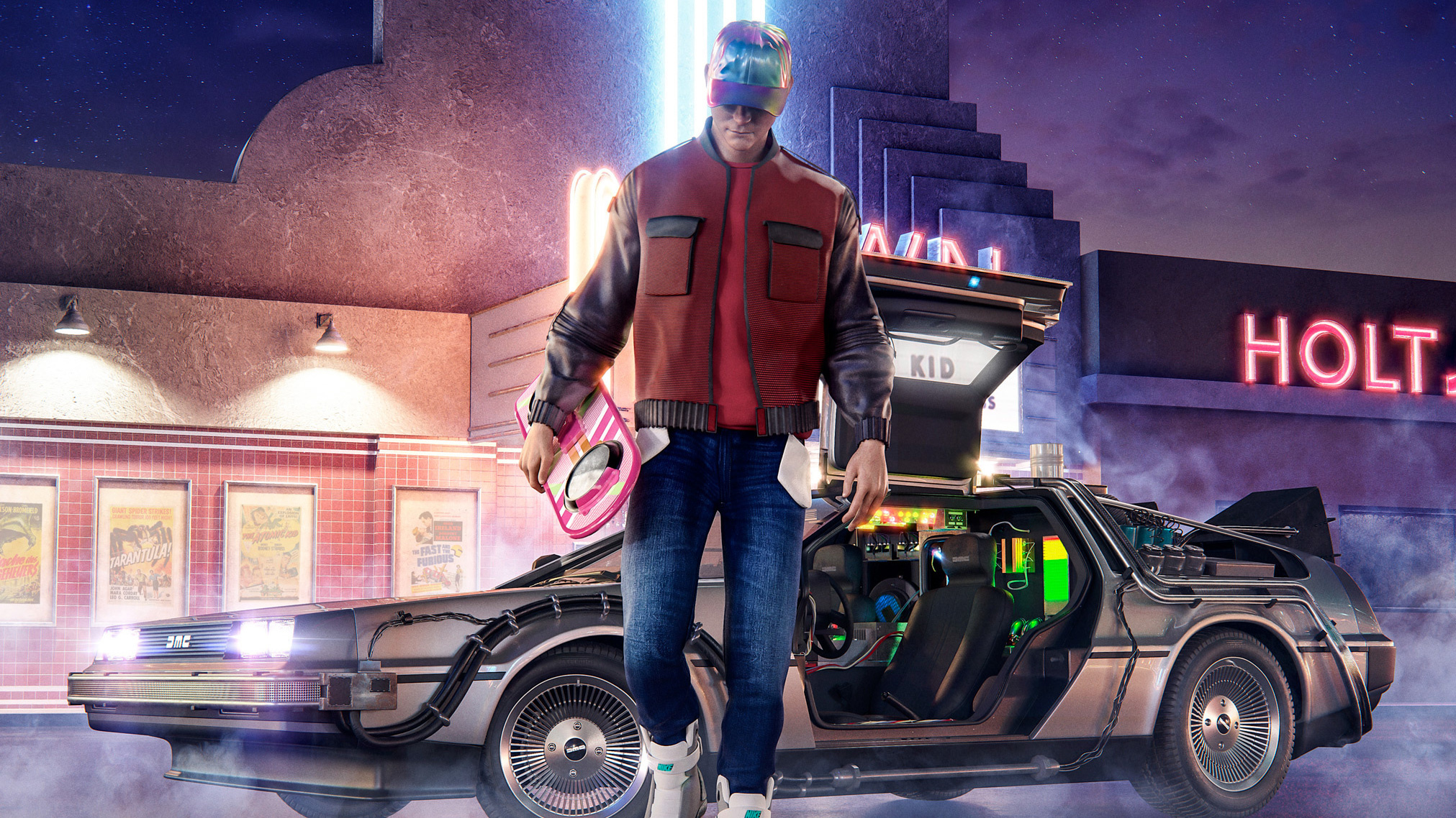 Back to the Future, Delorean wallpaper, 2030x1140 HD Desktop