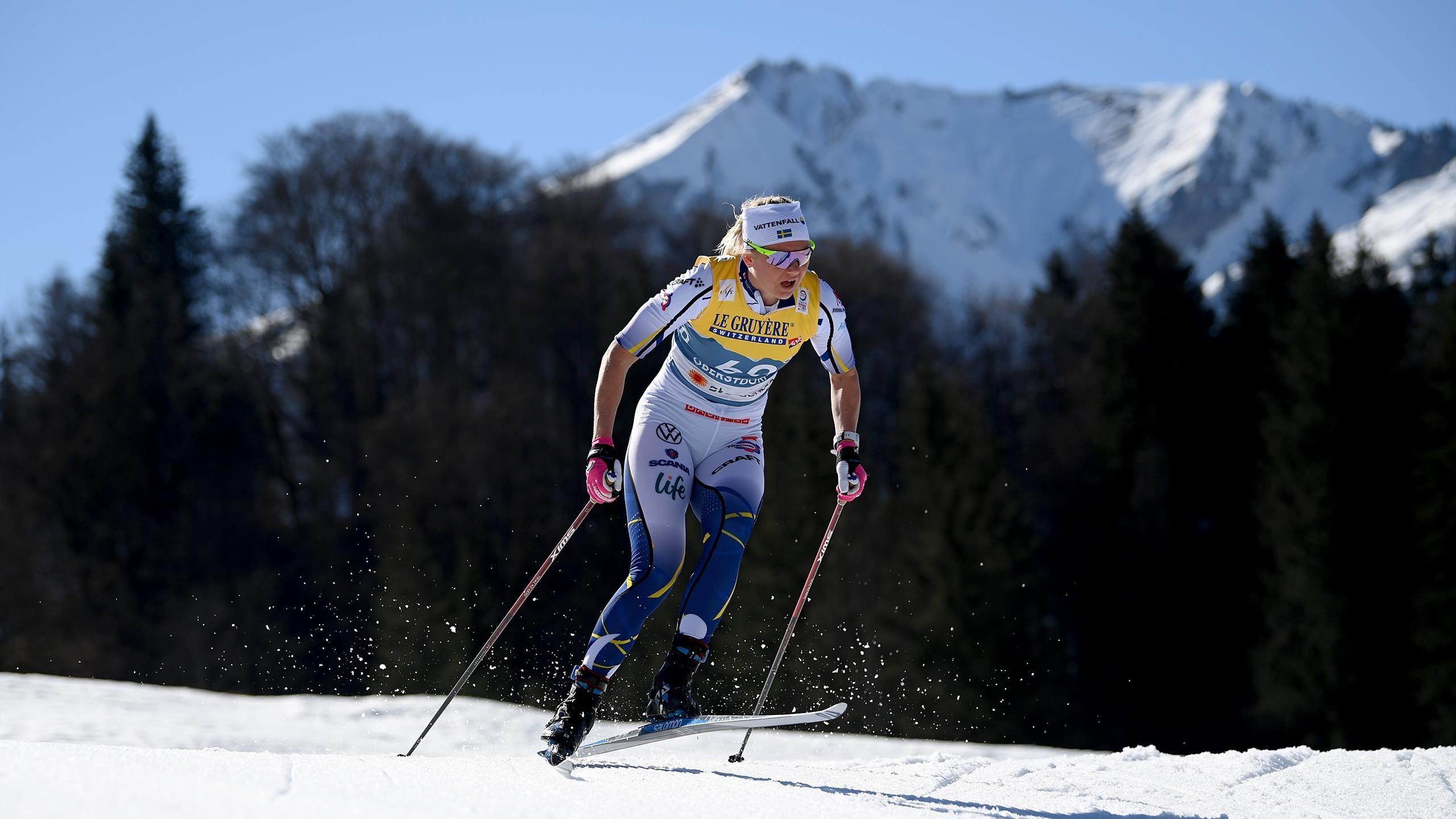 Maja Dahlqvist, Beijing 2022, Cross country sprints, World Cup, 2560x1440 HD Desktop