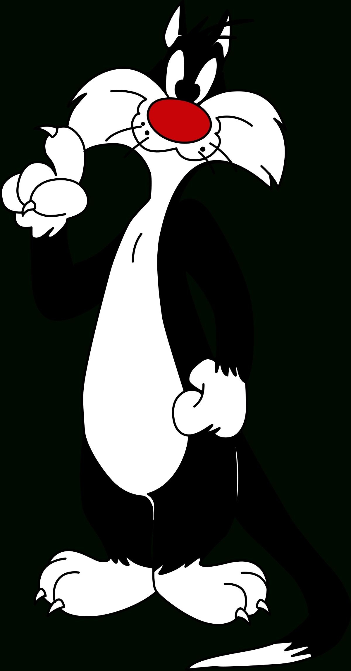 Sylvester the Cat, Looney Tunes Characters Wallpaper, 1200x2300 HD Phone