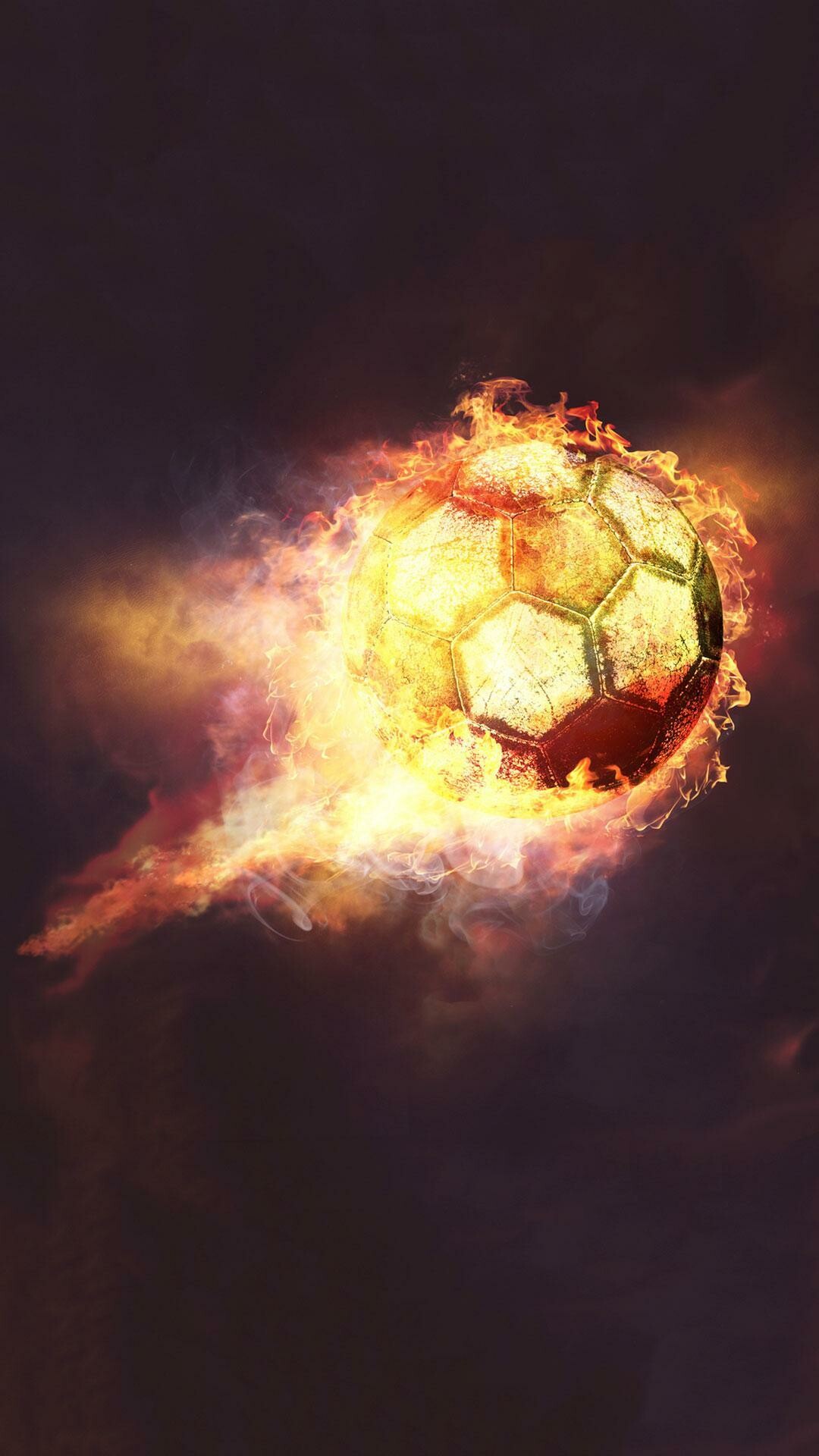 Soccer ball on fire, 2022 FIFA World Cup Wallpaper, 1080x1920 Full HD Phone