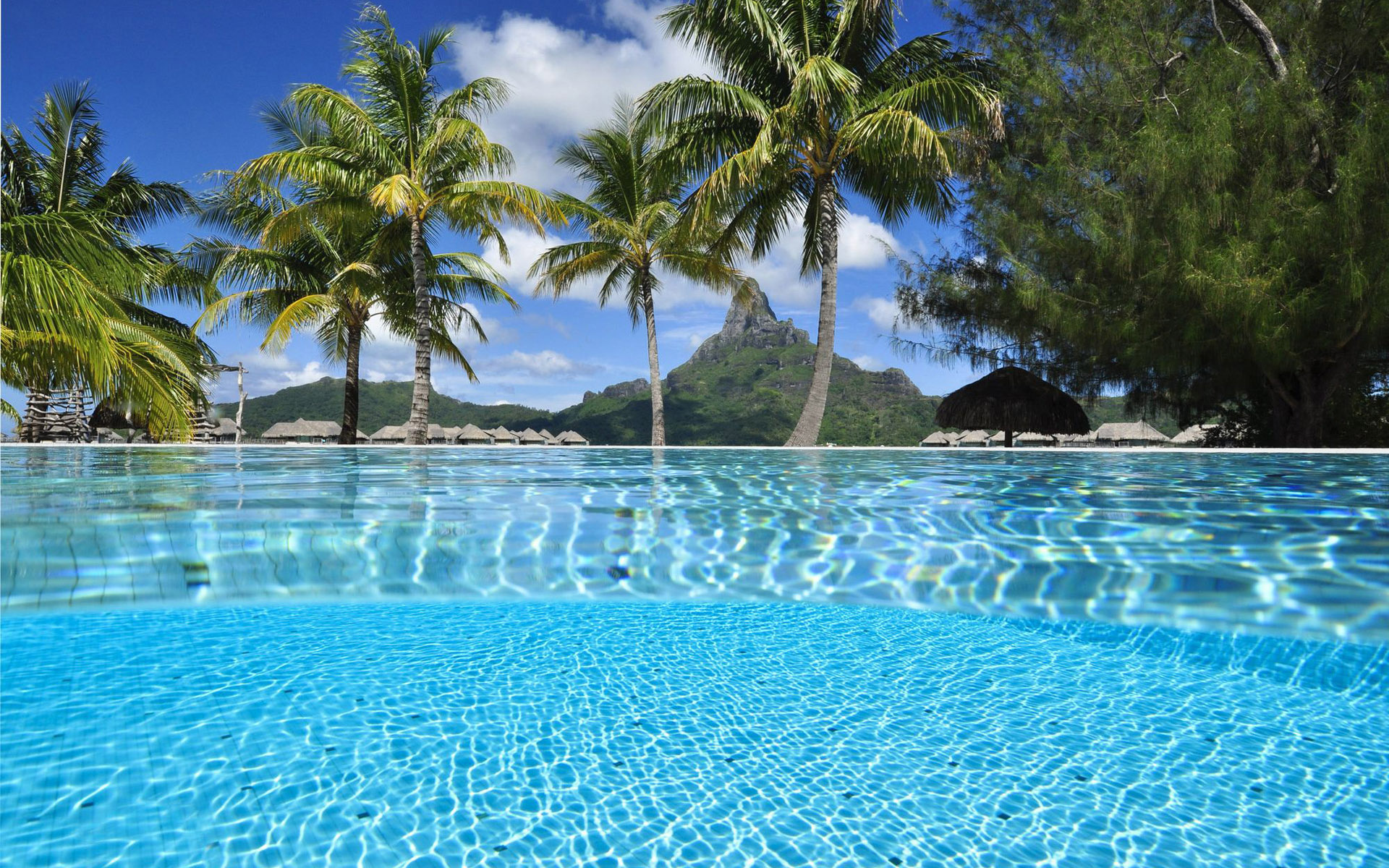 Bora Bora desktop wallpaper, Island beauty, Tropical escape, Tranquil paradise, 1920x1200 HD Desktop