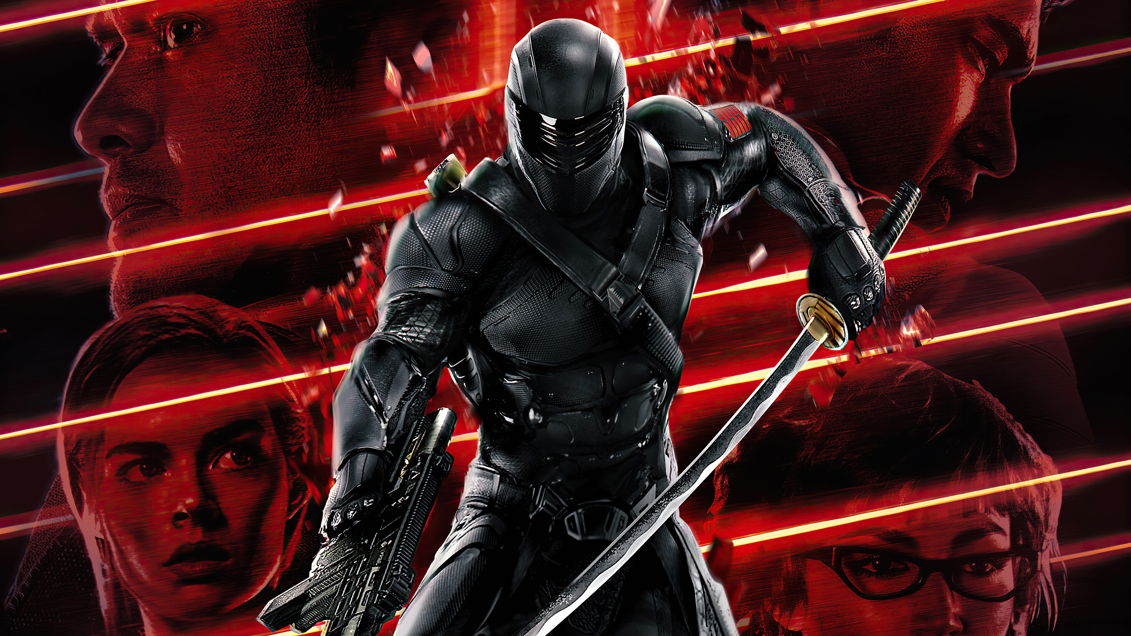 Snake Eyes origins, 4K Ultra HD wallpaper, Epic background, Intriguing film, 3840x2160 4K Desktop