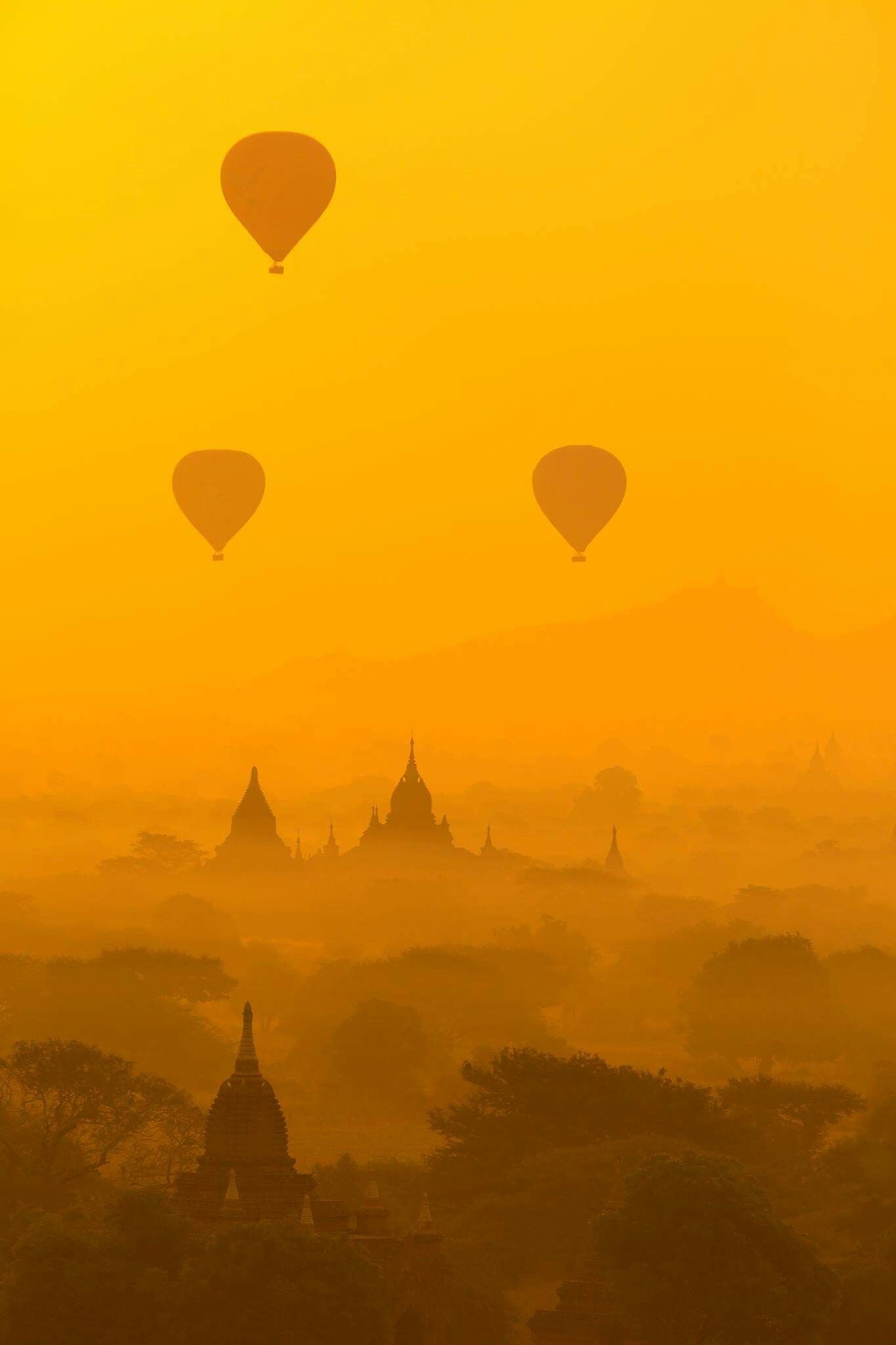 Bagan Myanmar, Air balloon, Royalty-free images, Aerial photography, 1370x2050 HD Phone