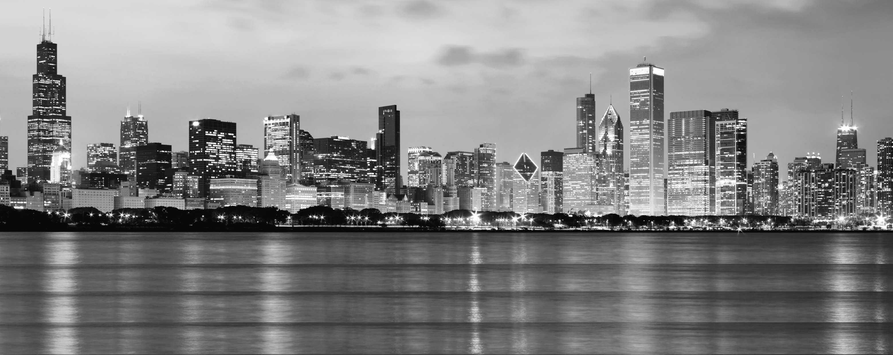 Chicago, Skyline, Travels, Orthopedic Specialists, 3120x1240 Dual Screen Desktop