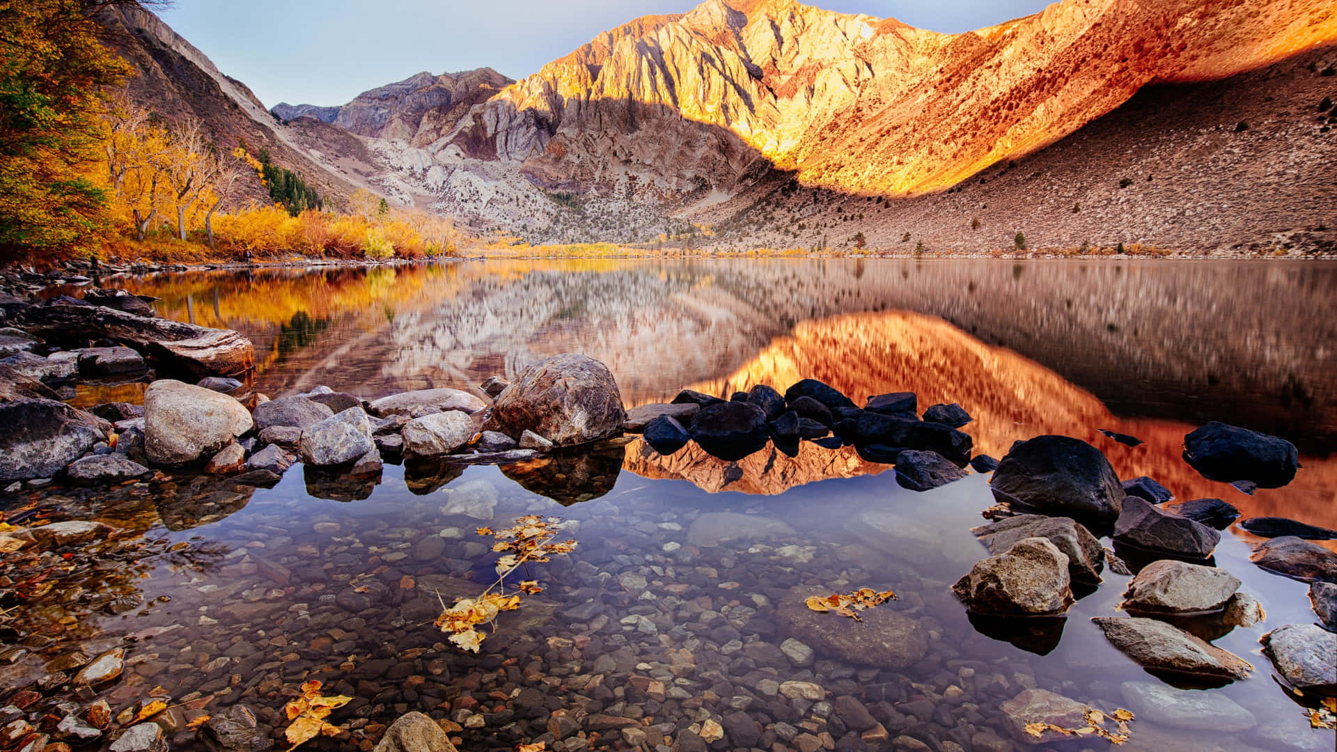 Convict Lake, Pretty Backgrounds Wallpaper, 1920x1080 Full HD Desktop